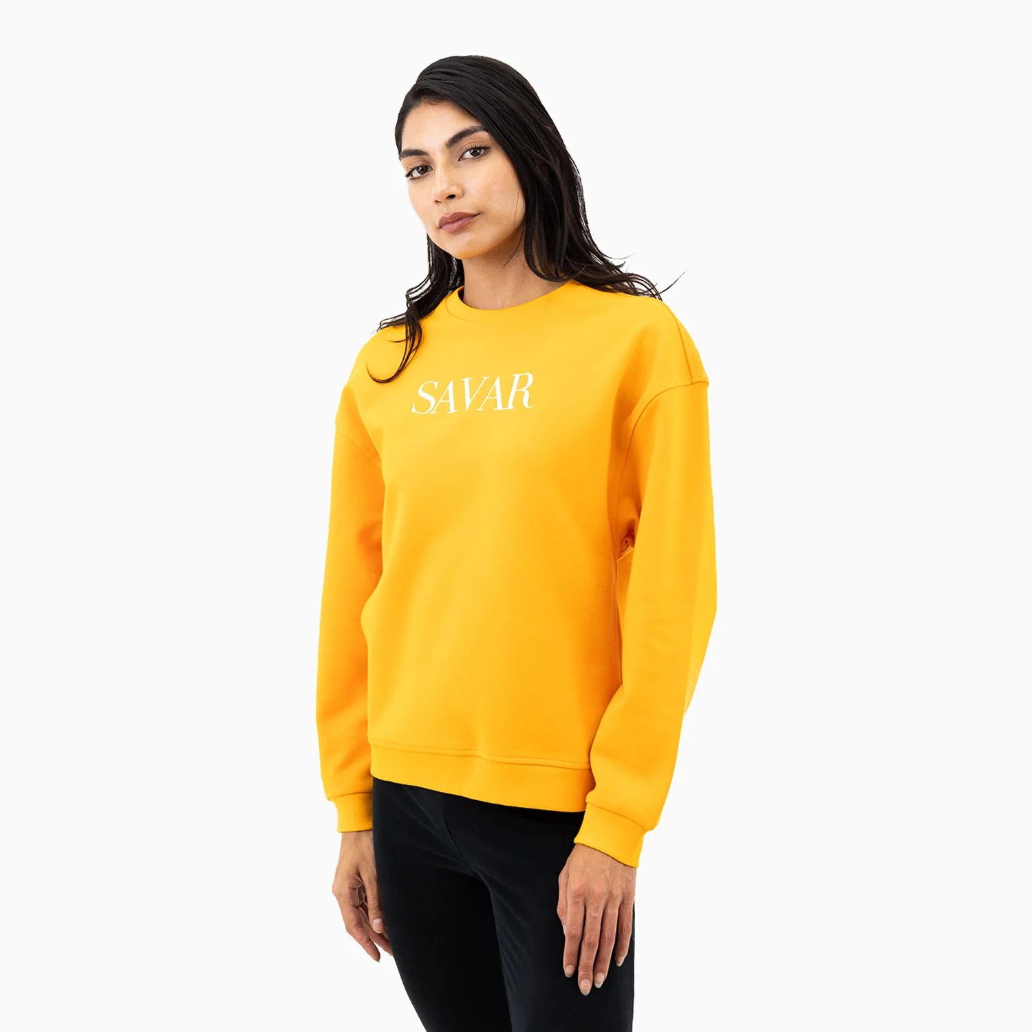 Women's Embroidery Crew Neck Sweatshirt - Image 8