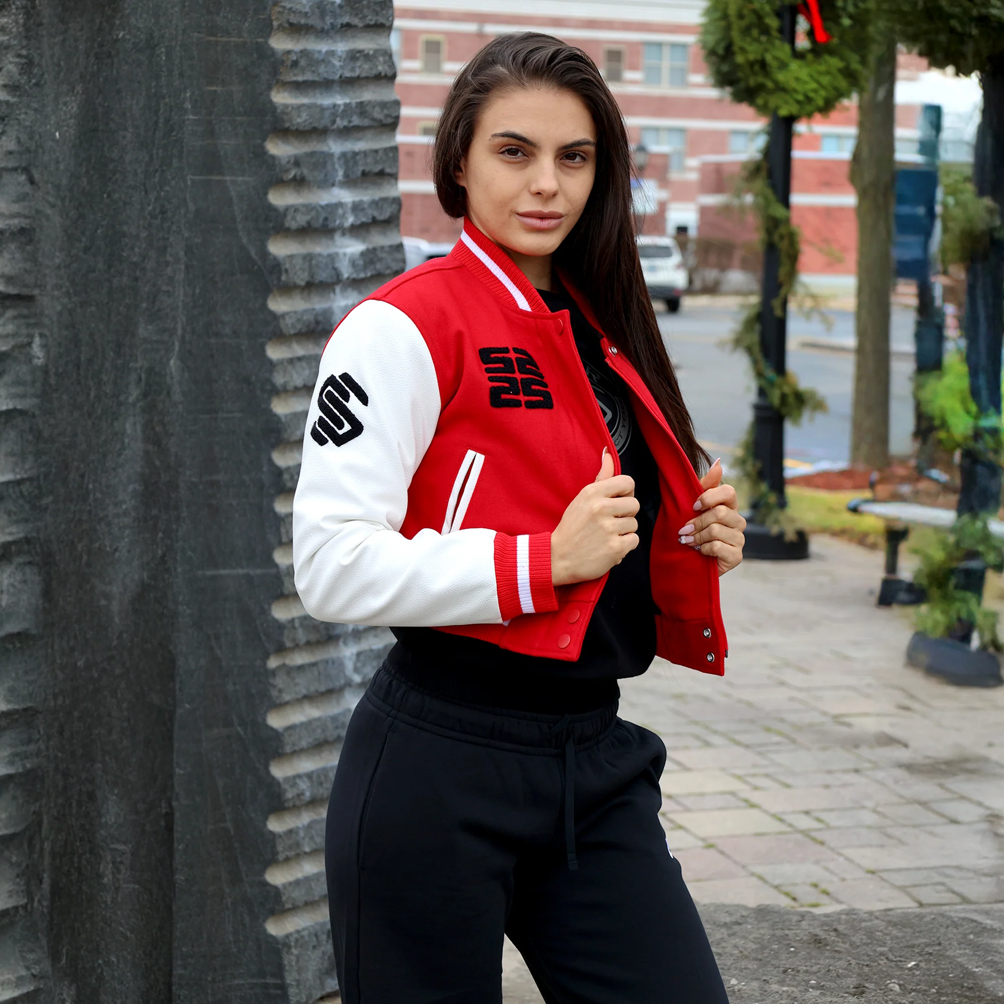 Women's Wings Wool Varsity Jacket - Image 2