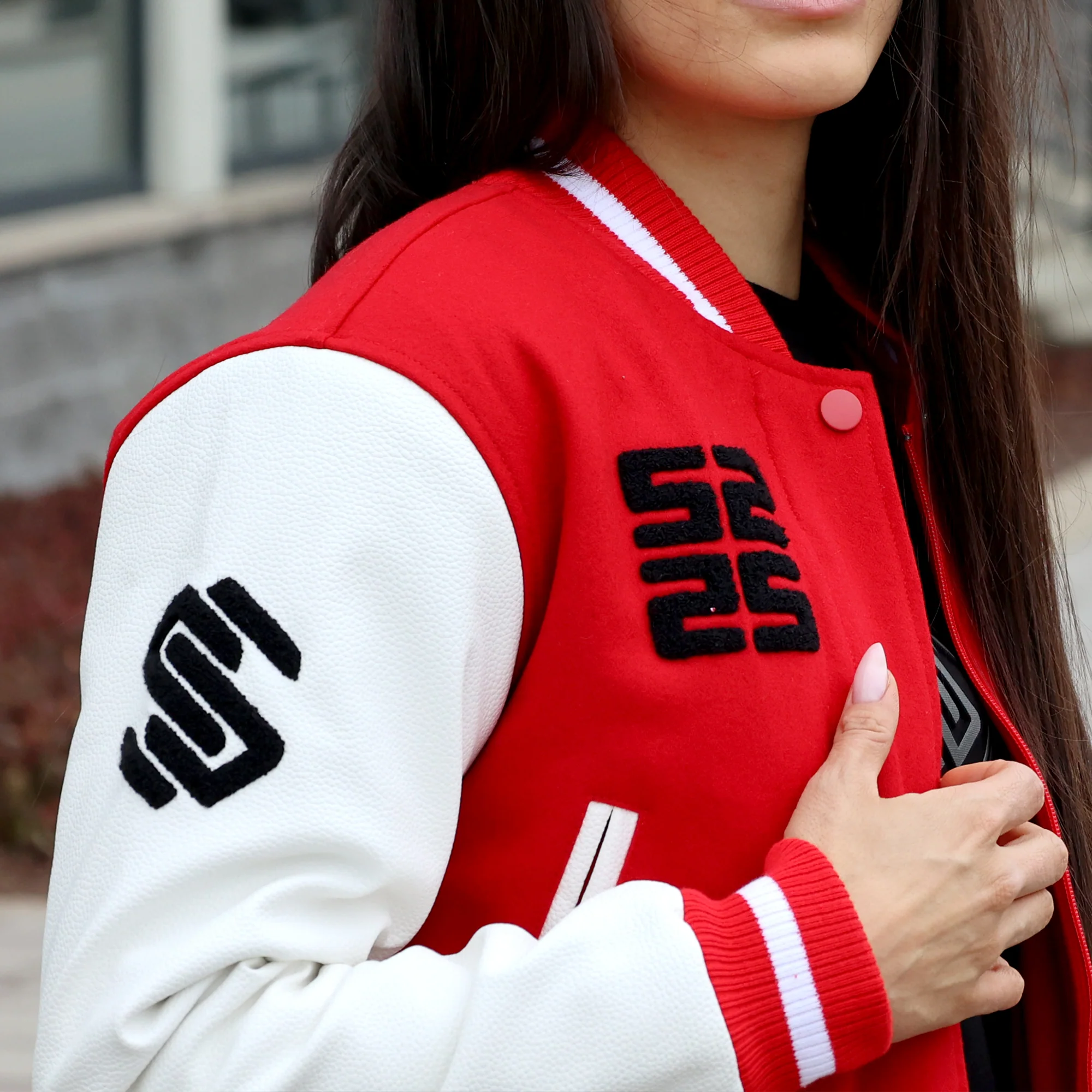 Women's Wings Wool Varsity Jacket - Image 3
