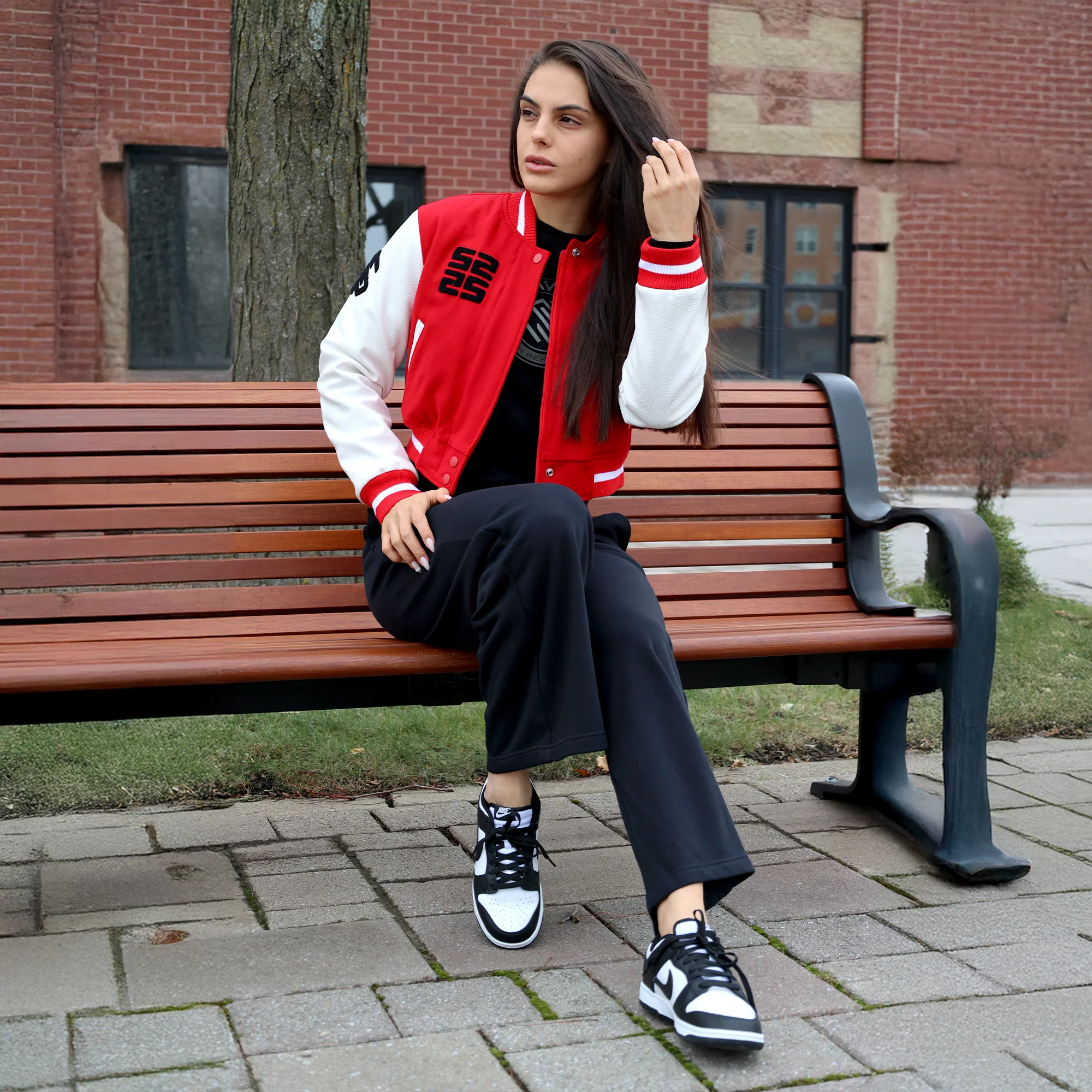 Women's Wings Wool Varsity Jacket - Image 4