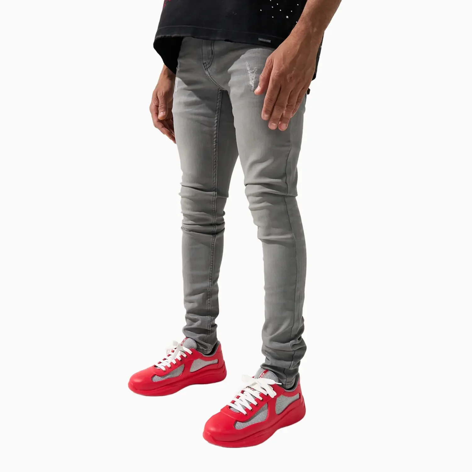 Men's Beluga Grey Jeans Pant - Image 3
