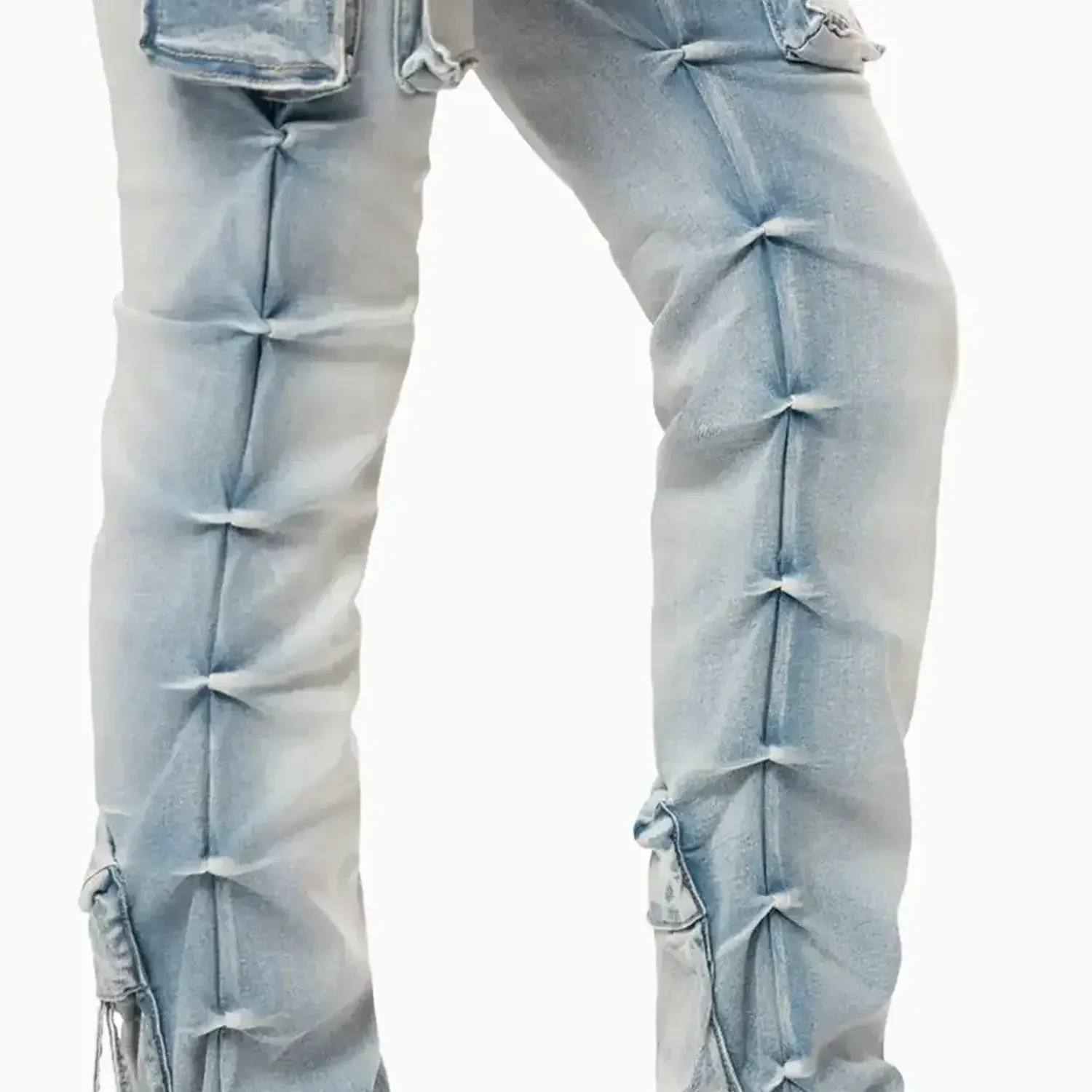 Women's High Rise Cargo Stack Jean Pant - Image 8