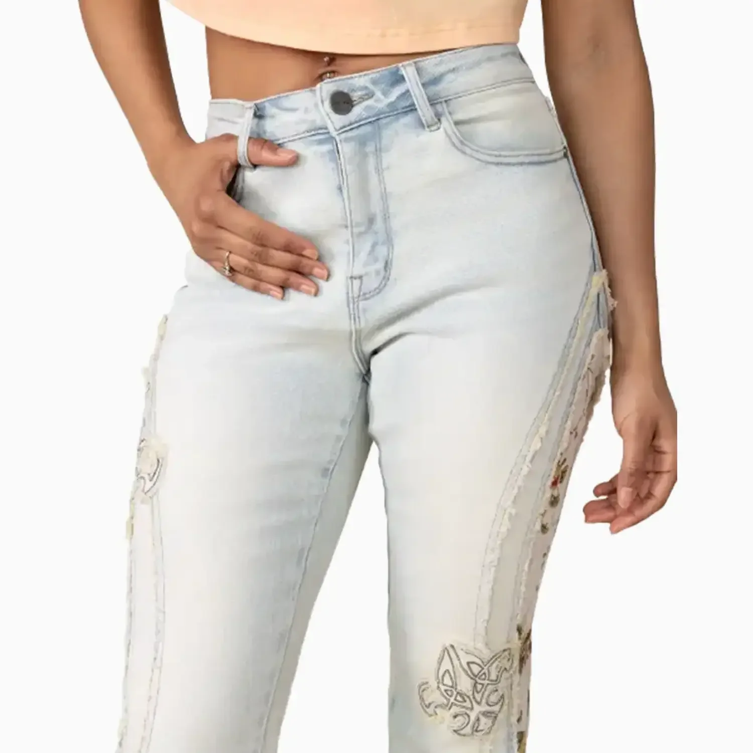 Women's High Rise Graphic Crop Outfit - Image 11