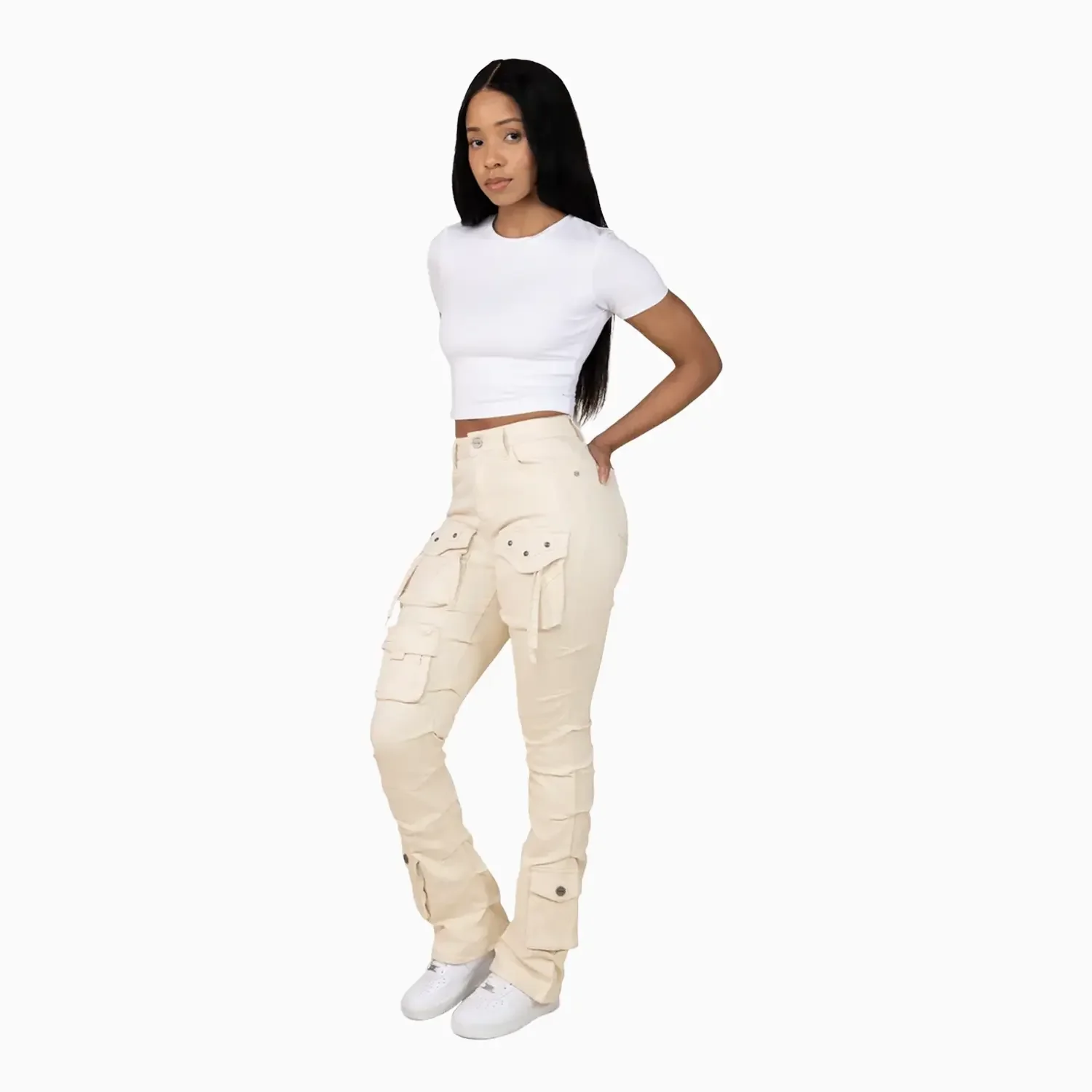 Women's High Rise Utility Stack Pant - Image 5
