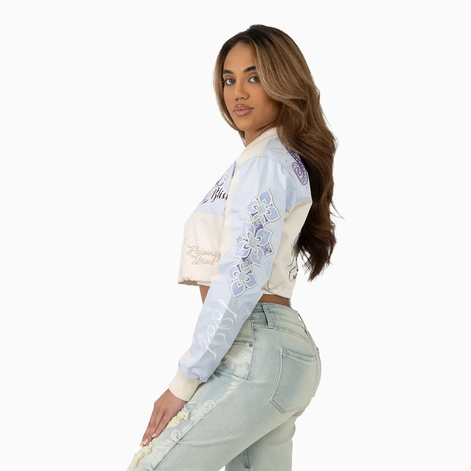 Women's Metallic Windbreaker Jacket - Image 3