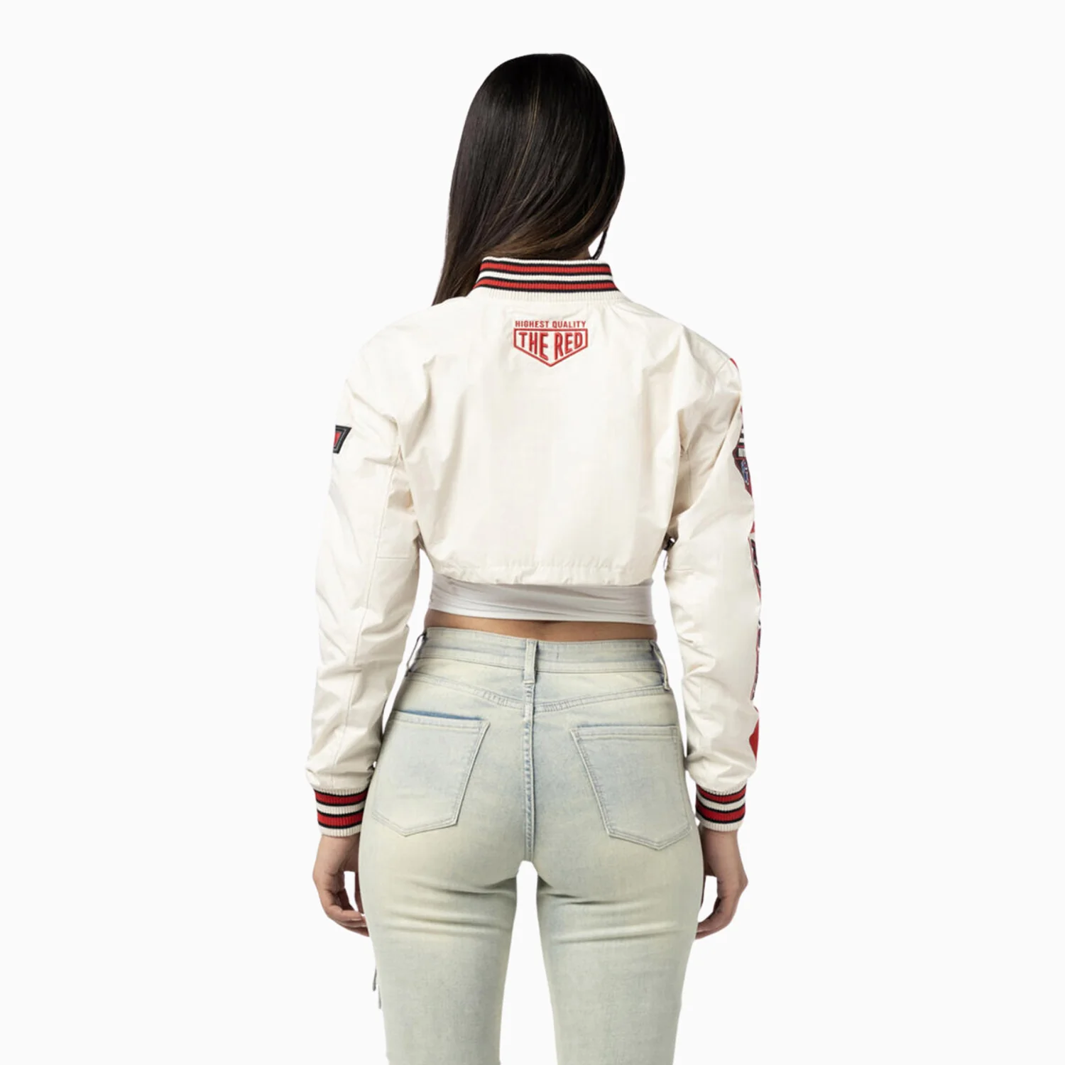Women's Racing Cropped Light Jacket - Image 3