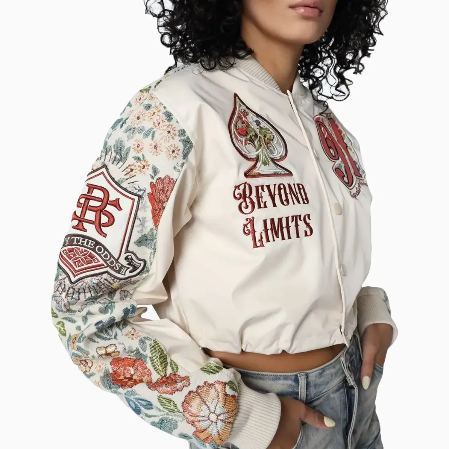 Women's Varsity Cropped Light Jacket - Image 5