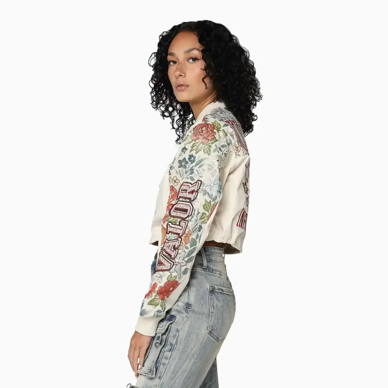 Women's Varsity Cropped Light Jacket - Image 8