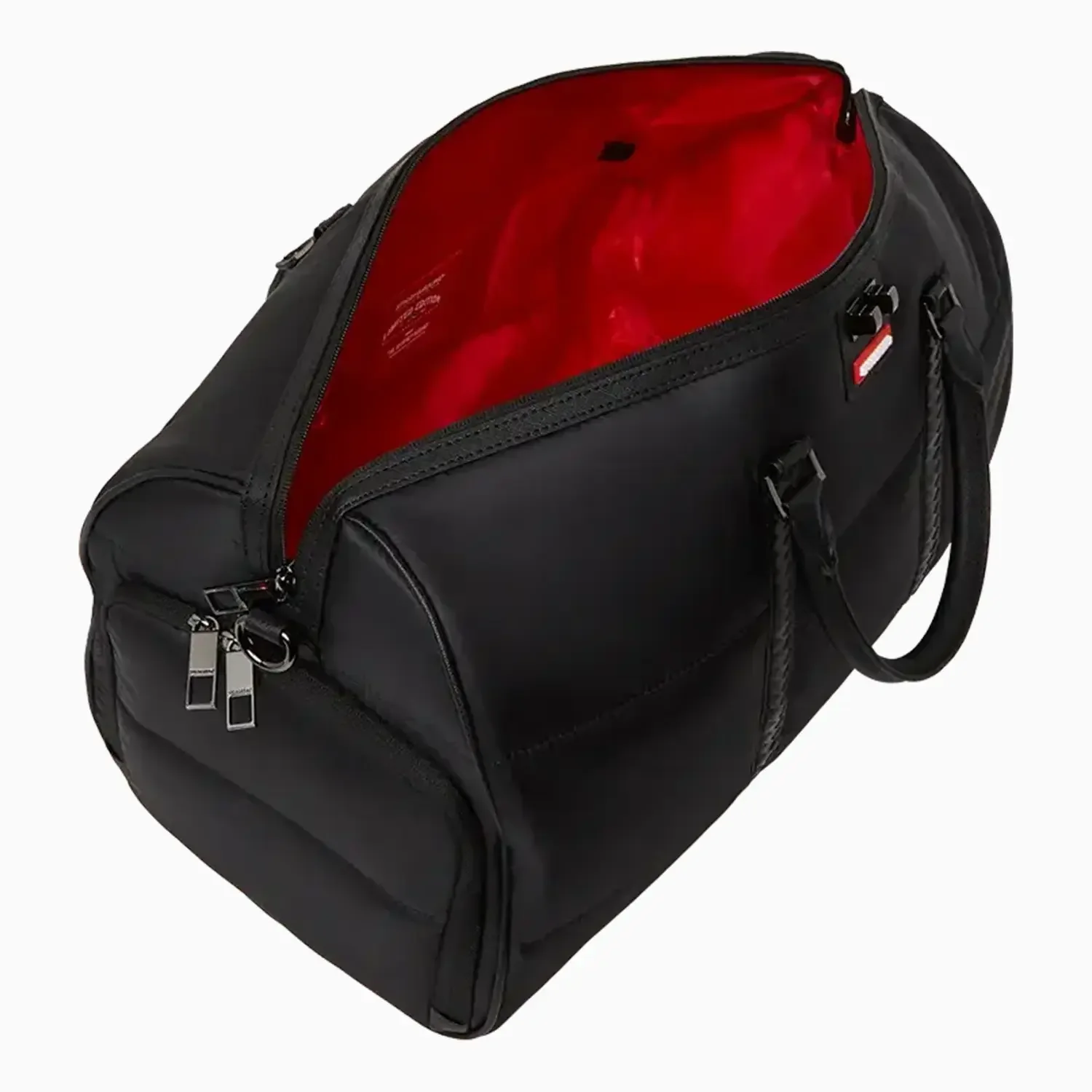 Black Puffer Check Duffle - Image 8