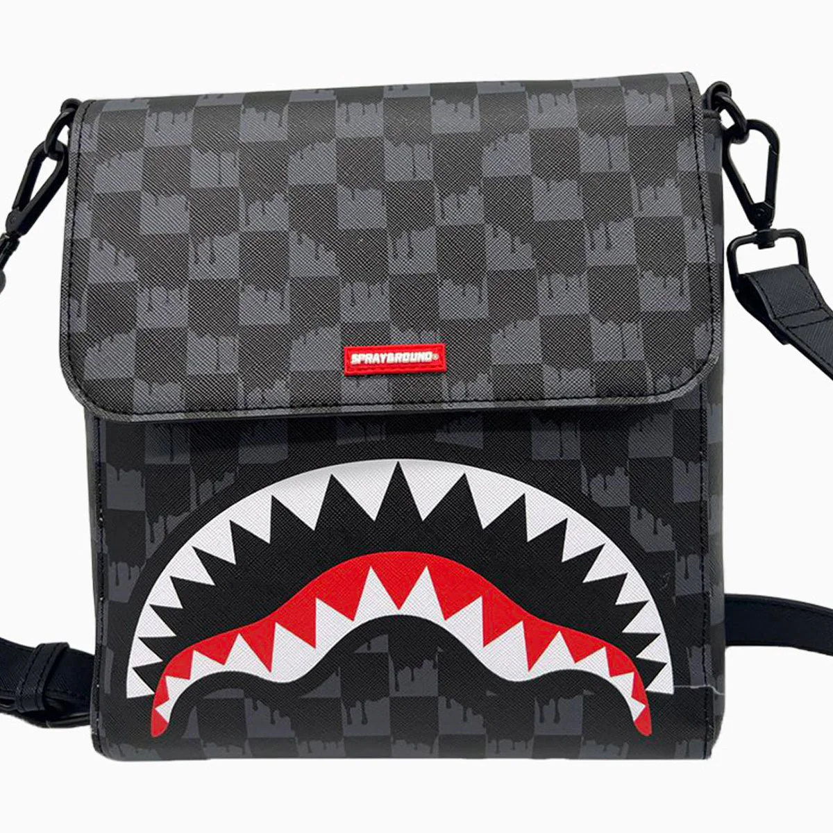 Drip Check Shark Messenger Sling Bag - Image 2