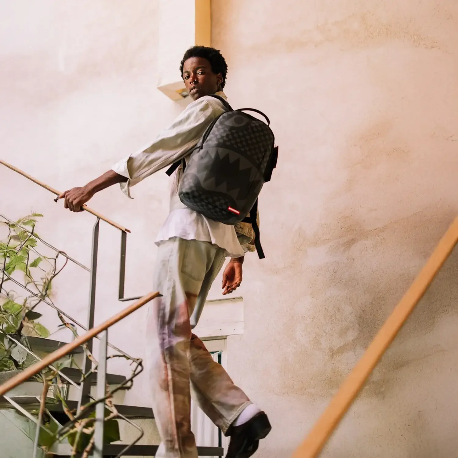 Hangover Drip Check Backpack - Image 2