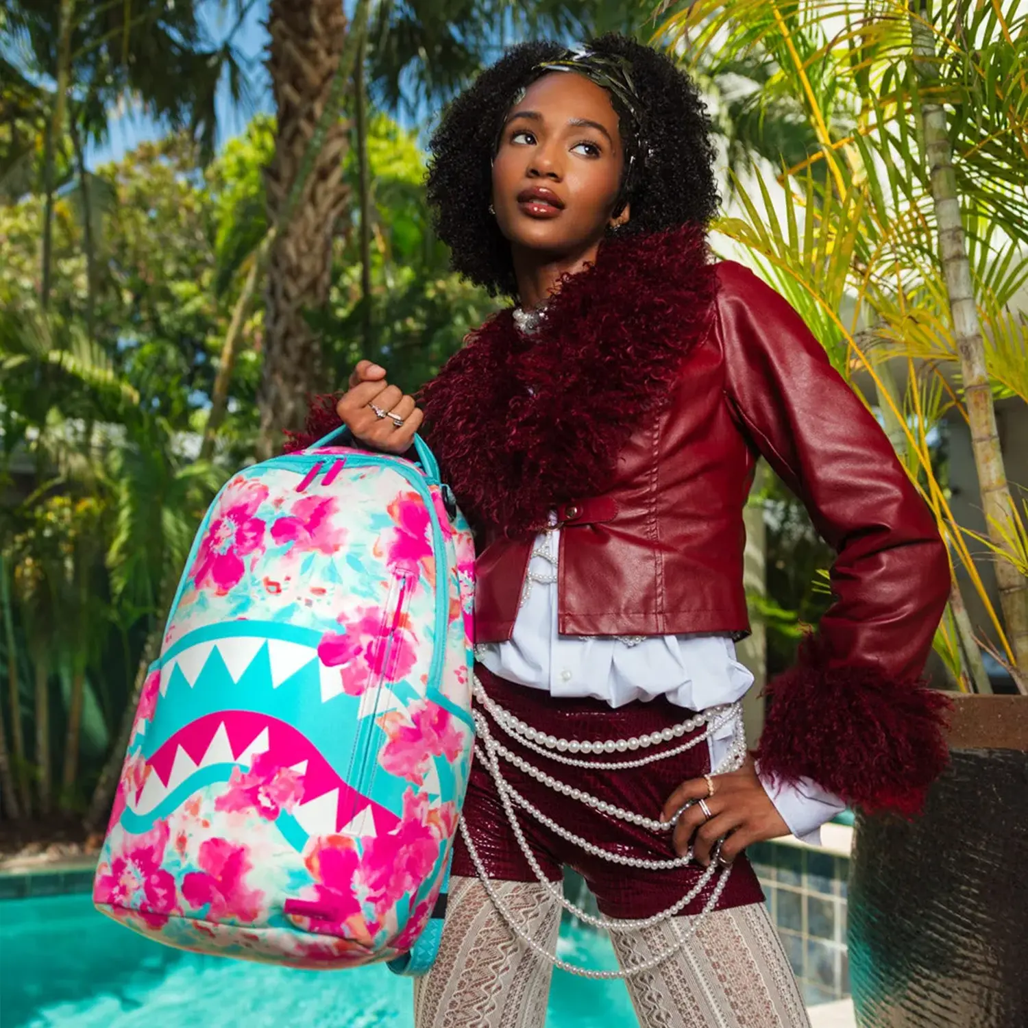 Miami Fresh Floral Dlxr Backpack - Image 2