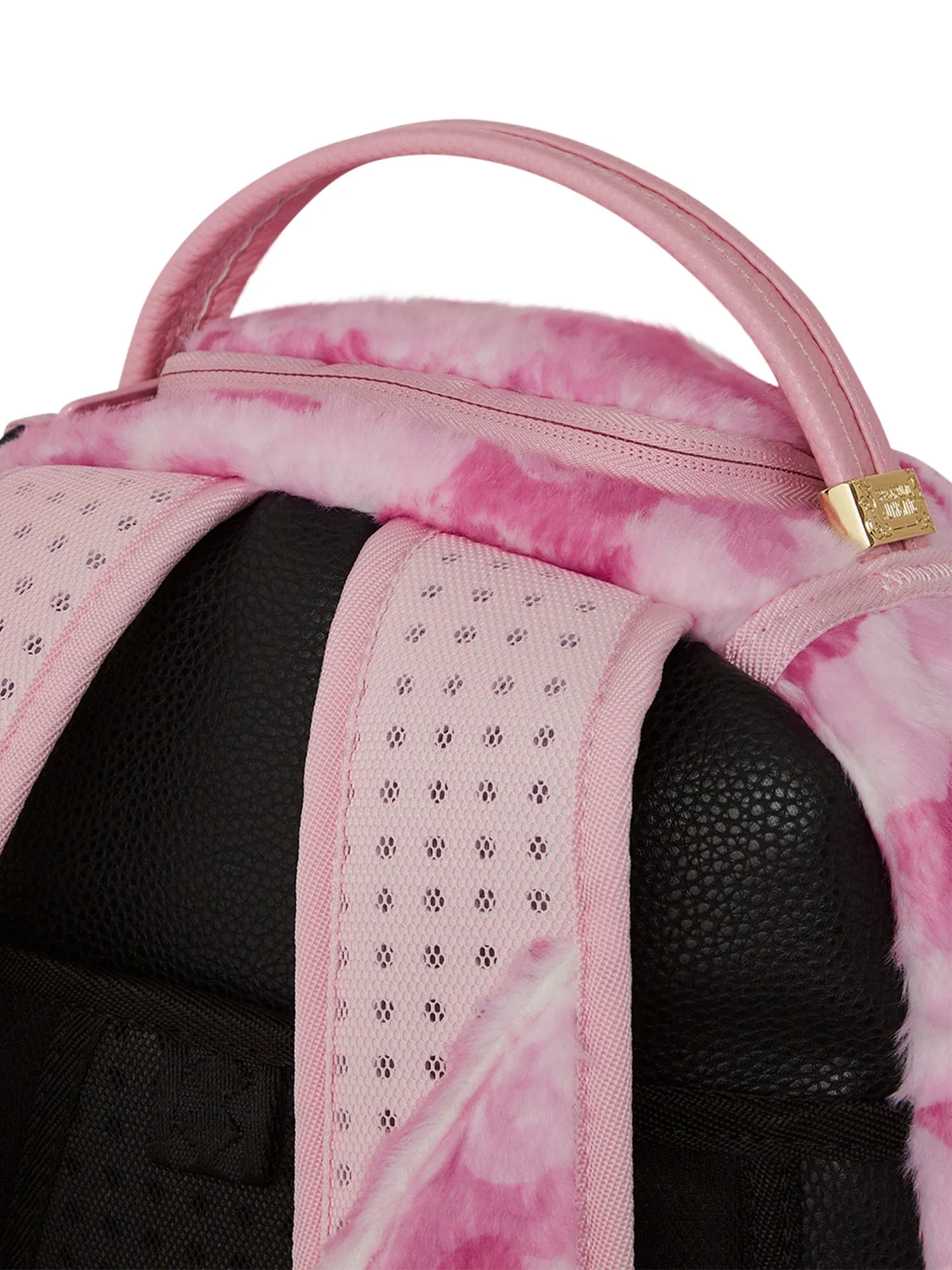 Pink Camo Faux Fur DLXSV Backpack - Image 7