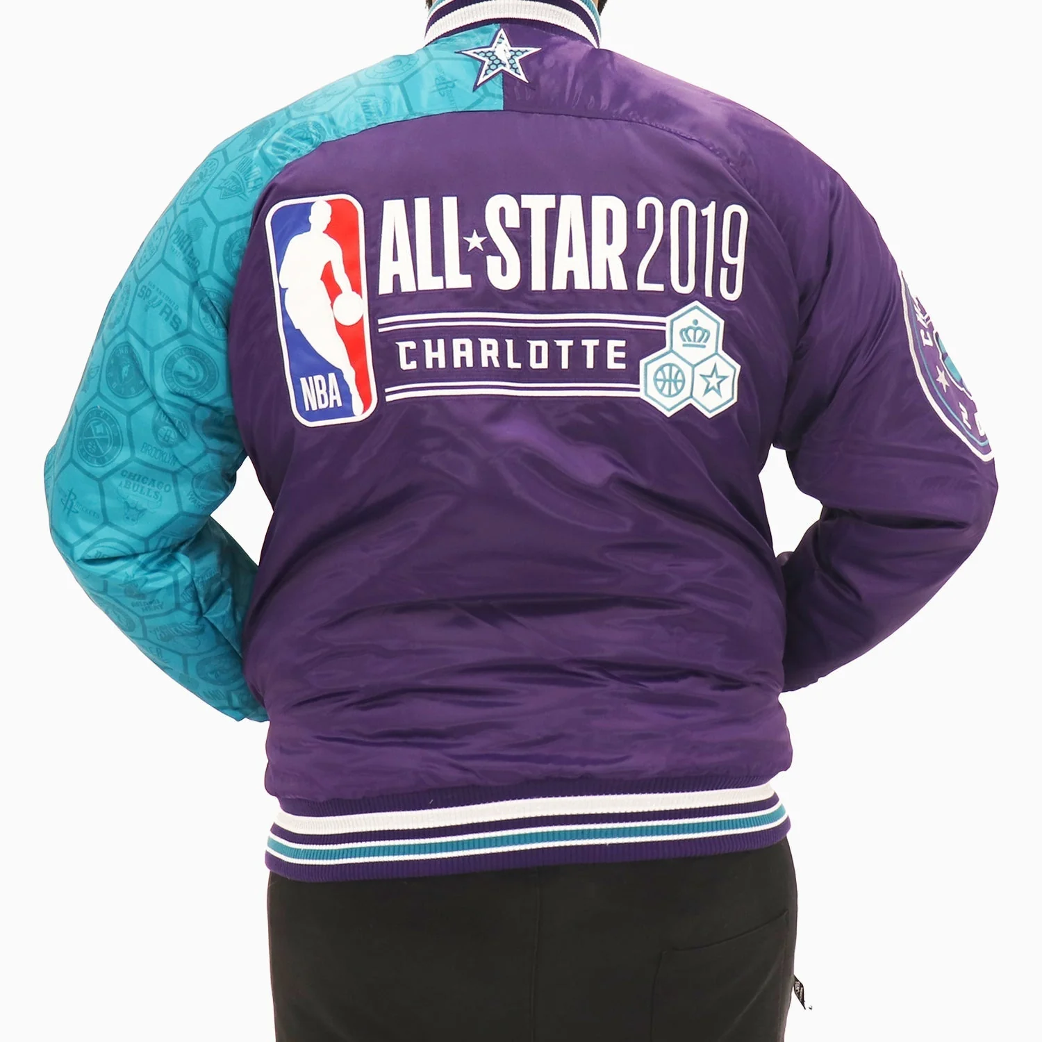 Men's NBA All Star Varsity Satin Jacket - Image 2
