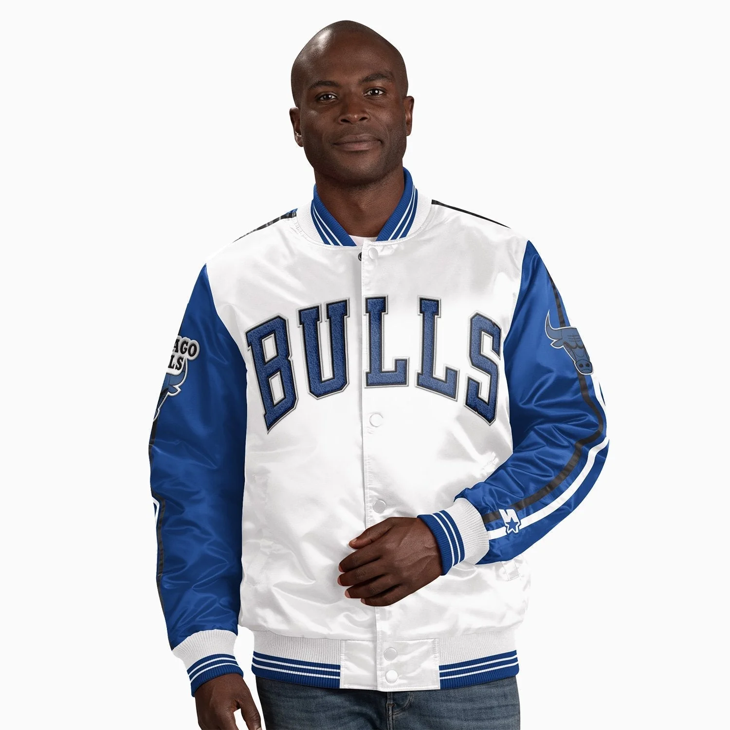 Men's Chicago Bulls NBA Varsity Satin Jacket