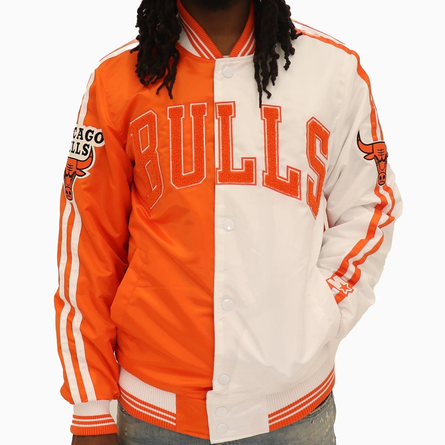Men's Chicago Bulls NBA Varsity Satin Jacket