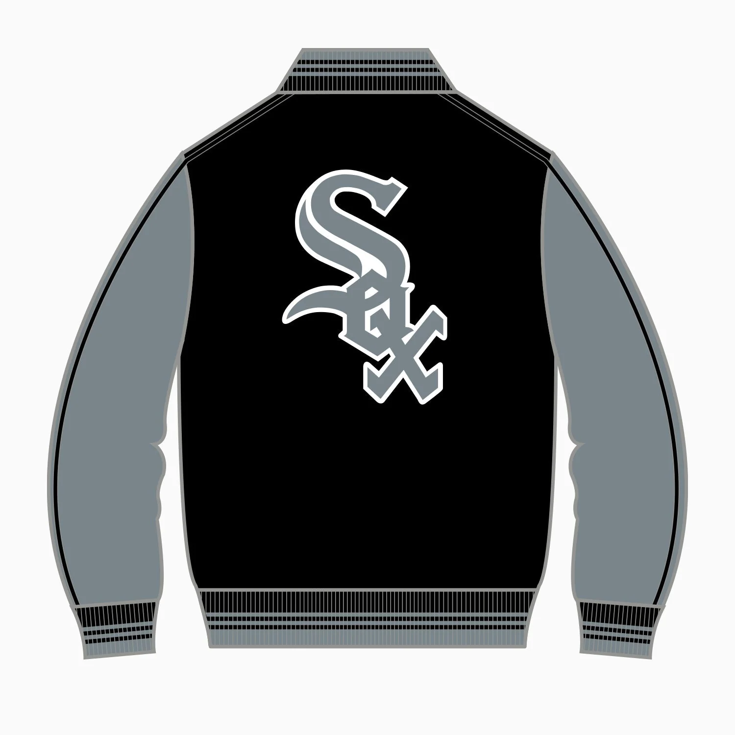 Men's Chicago White Sox MLB Varsity Satin Jacket - Image 2