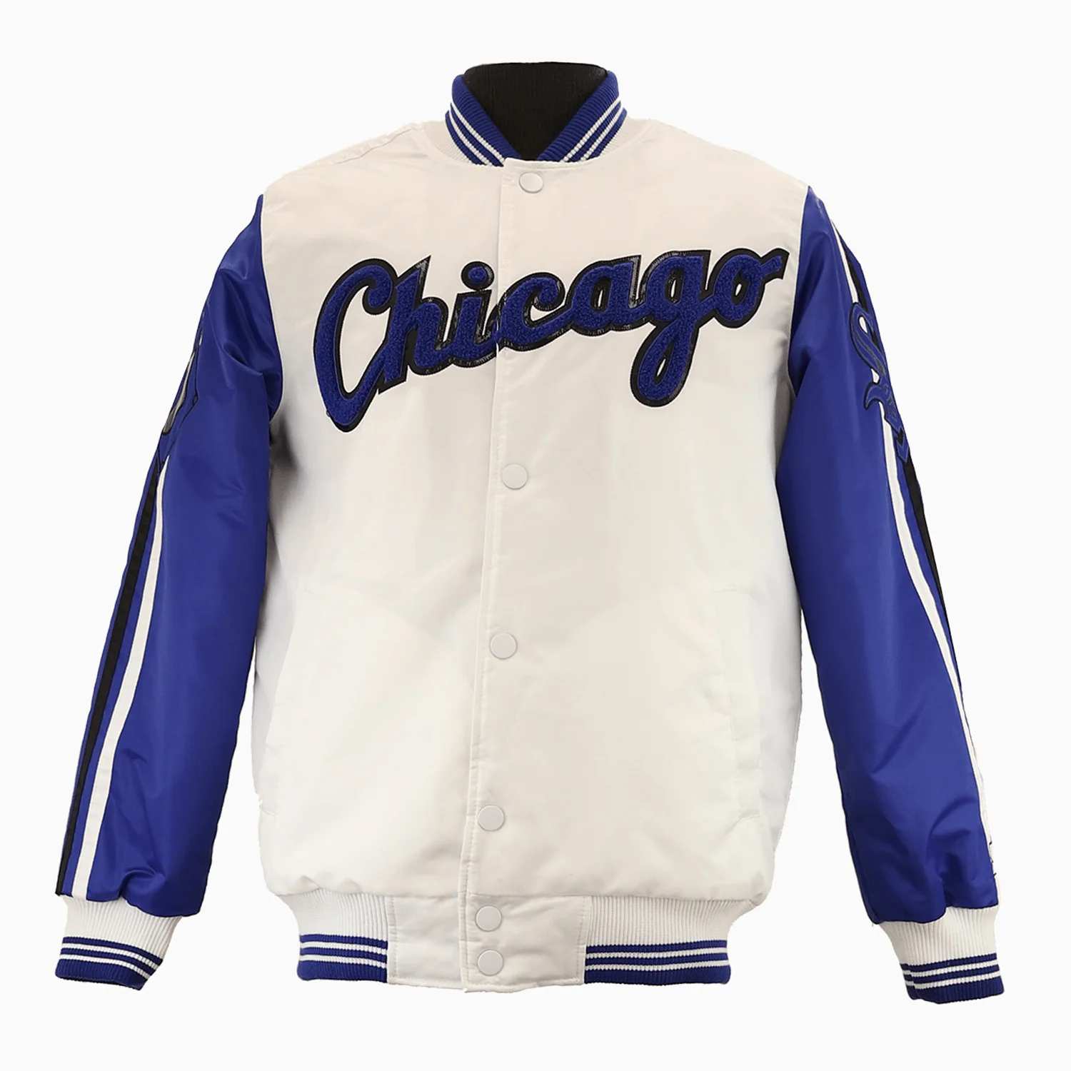 Men's Chicago White Sox MLB Varsity Satin Jacket - Image 3