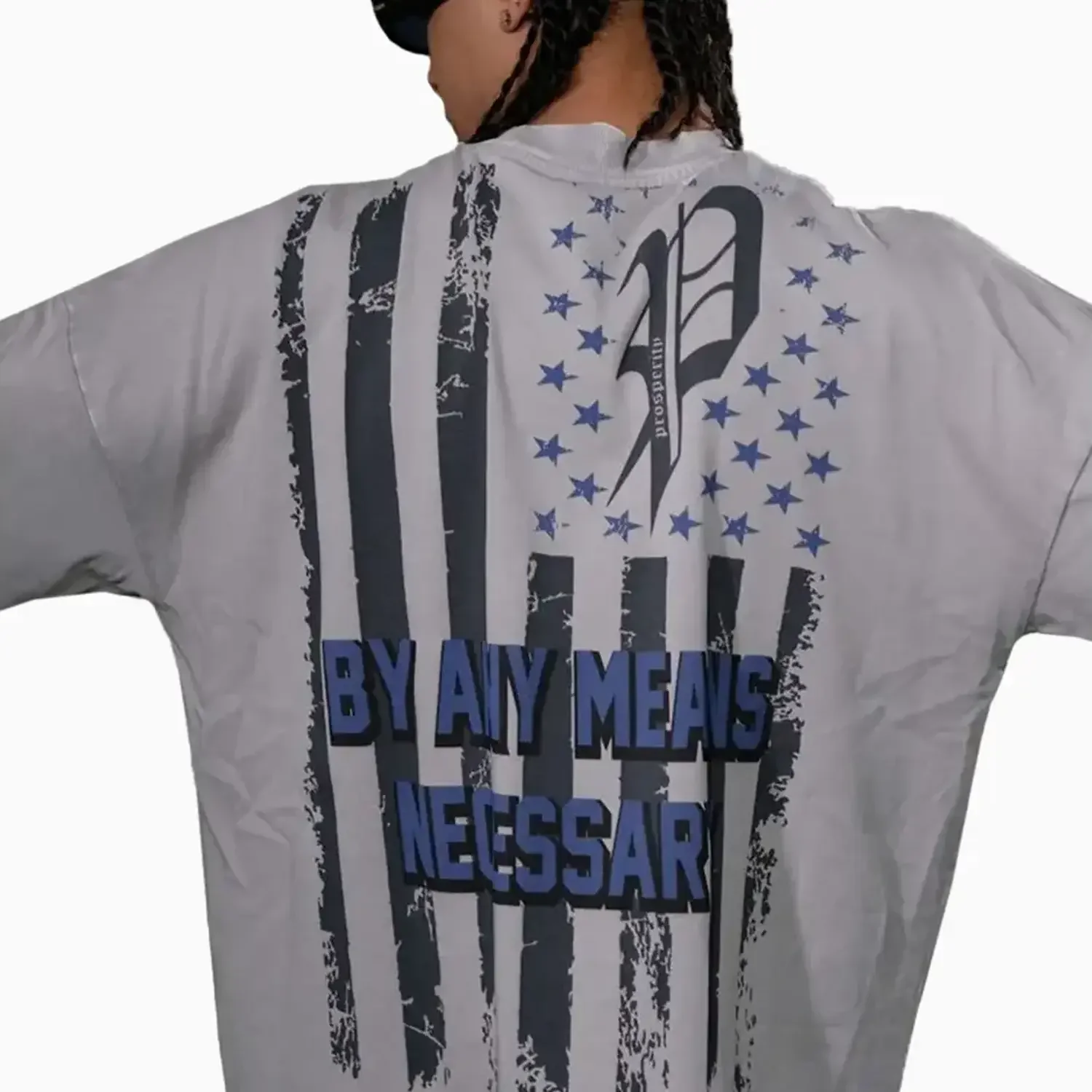 Men's By Any Means Necessary Drop Shoulders T-Shirt - Image 4