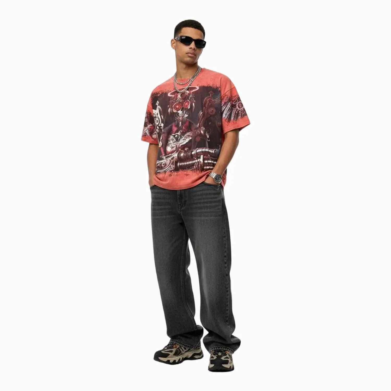 Men's Cyborg Angel T-Shirt - Image 6