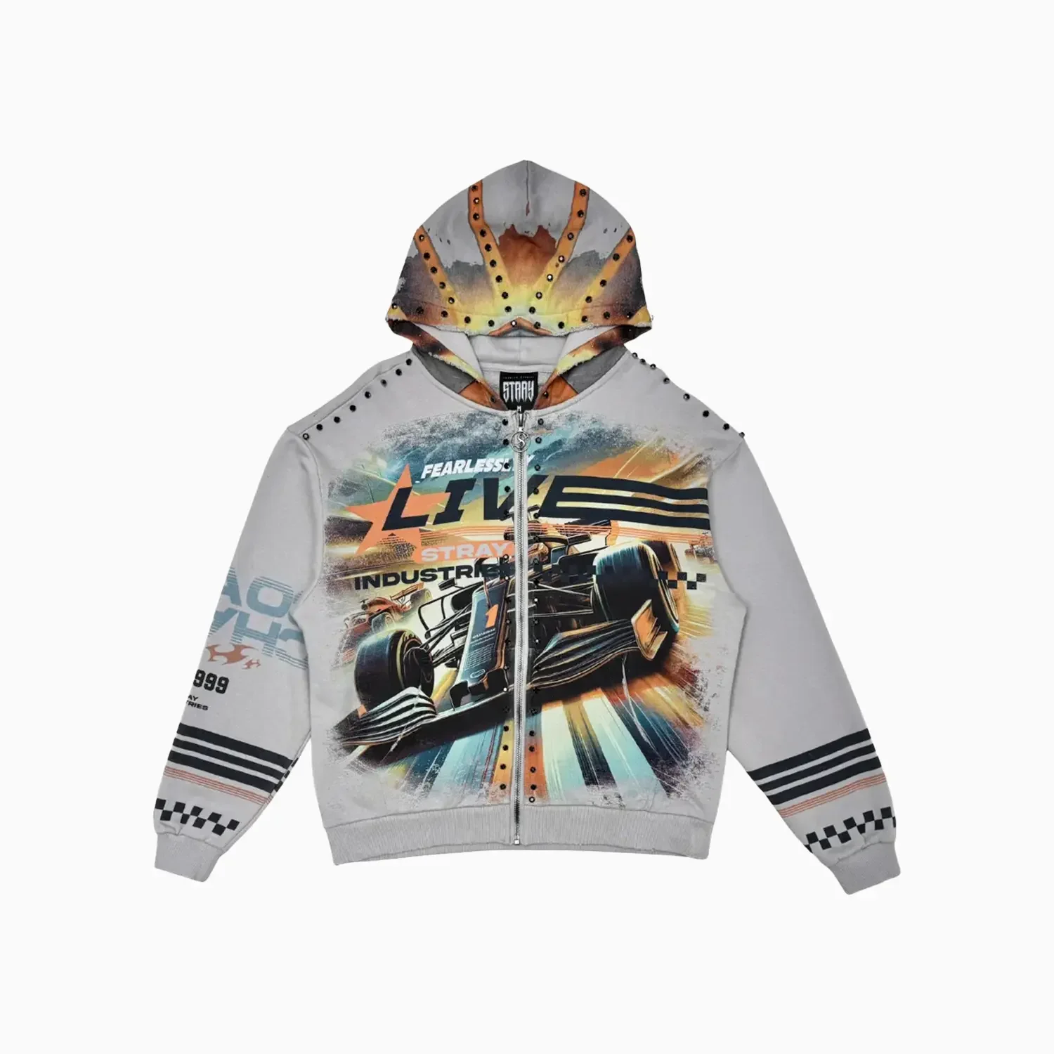 Men's Live Fearlessly Full Zip Hoodie