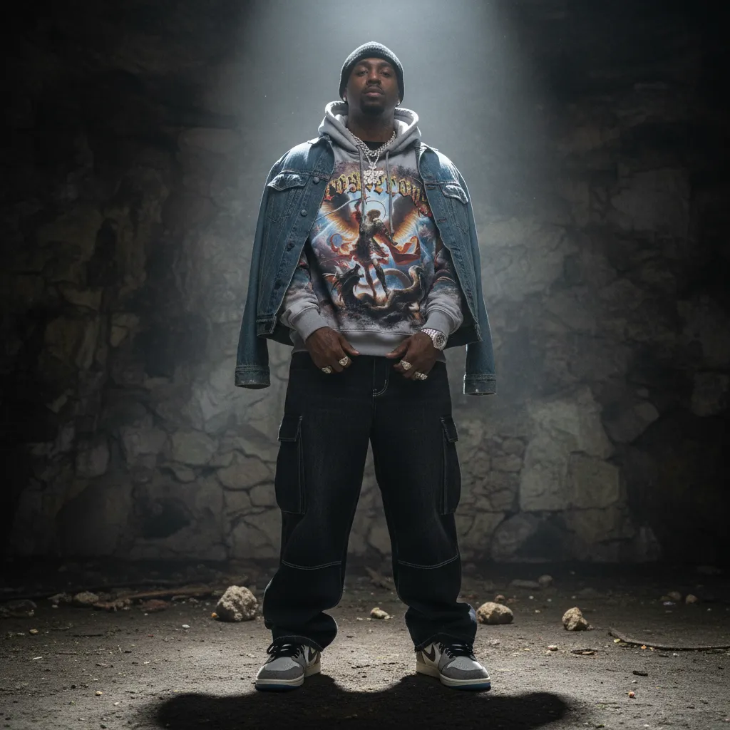 Men's Prosperous Pull Over Hoodie - Image 2