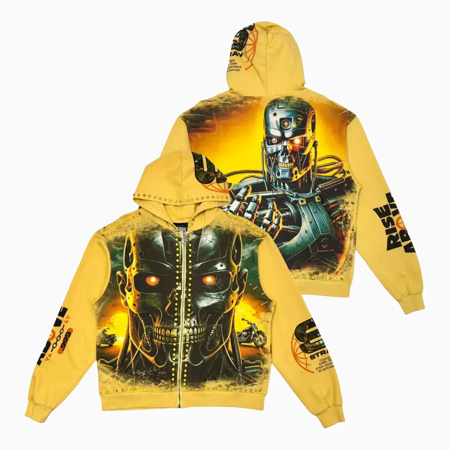 Men's Robot Full-Zip Hoodie - Image 3