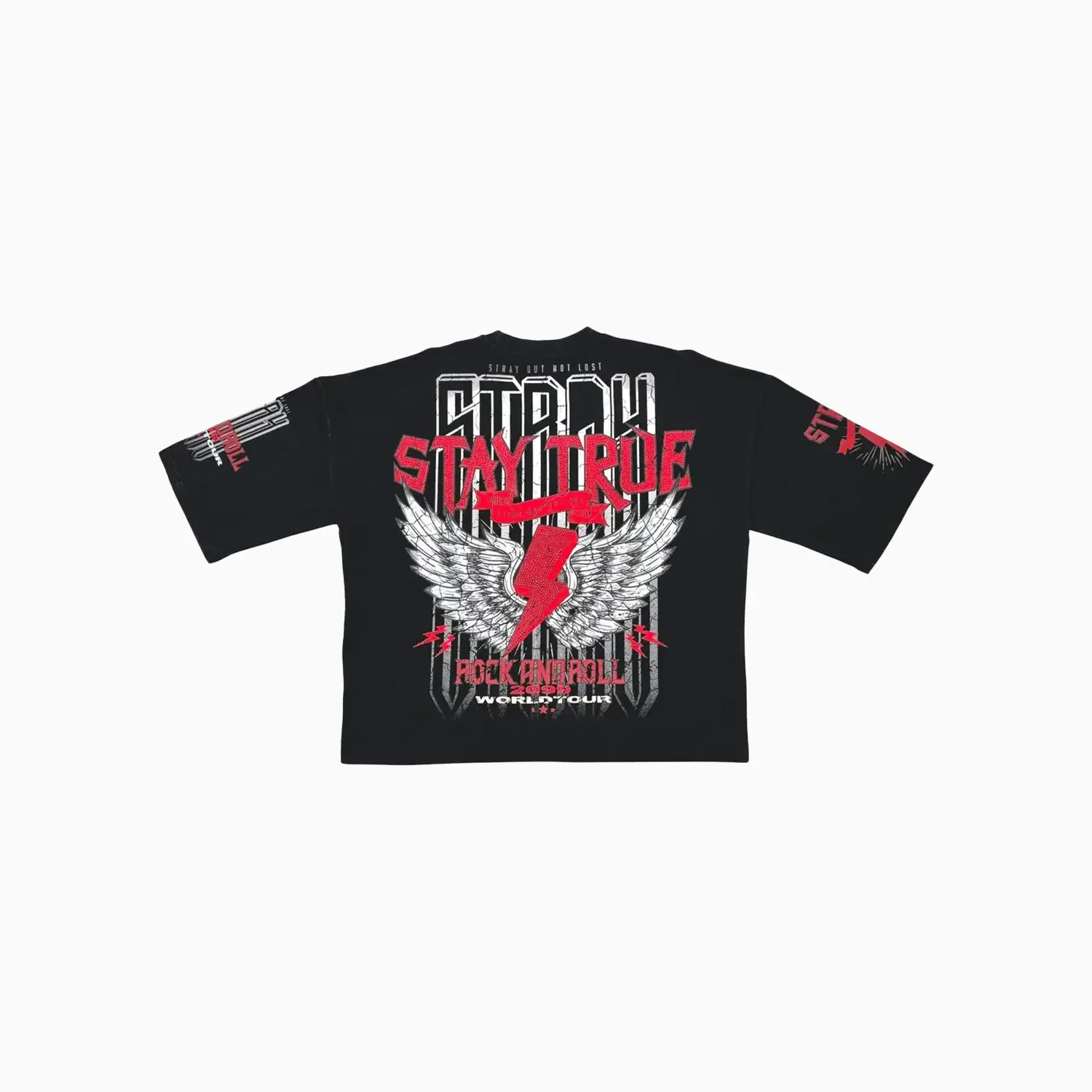 Men's Rock and Roller 2099 World Tour Oversized Graphic T-Shirt - Image 5