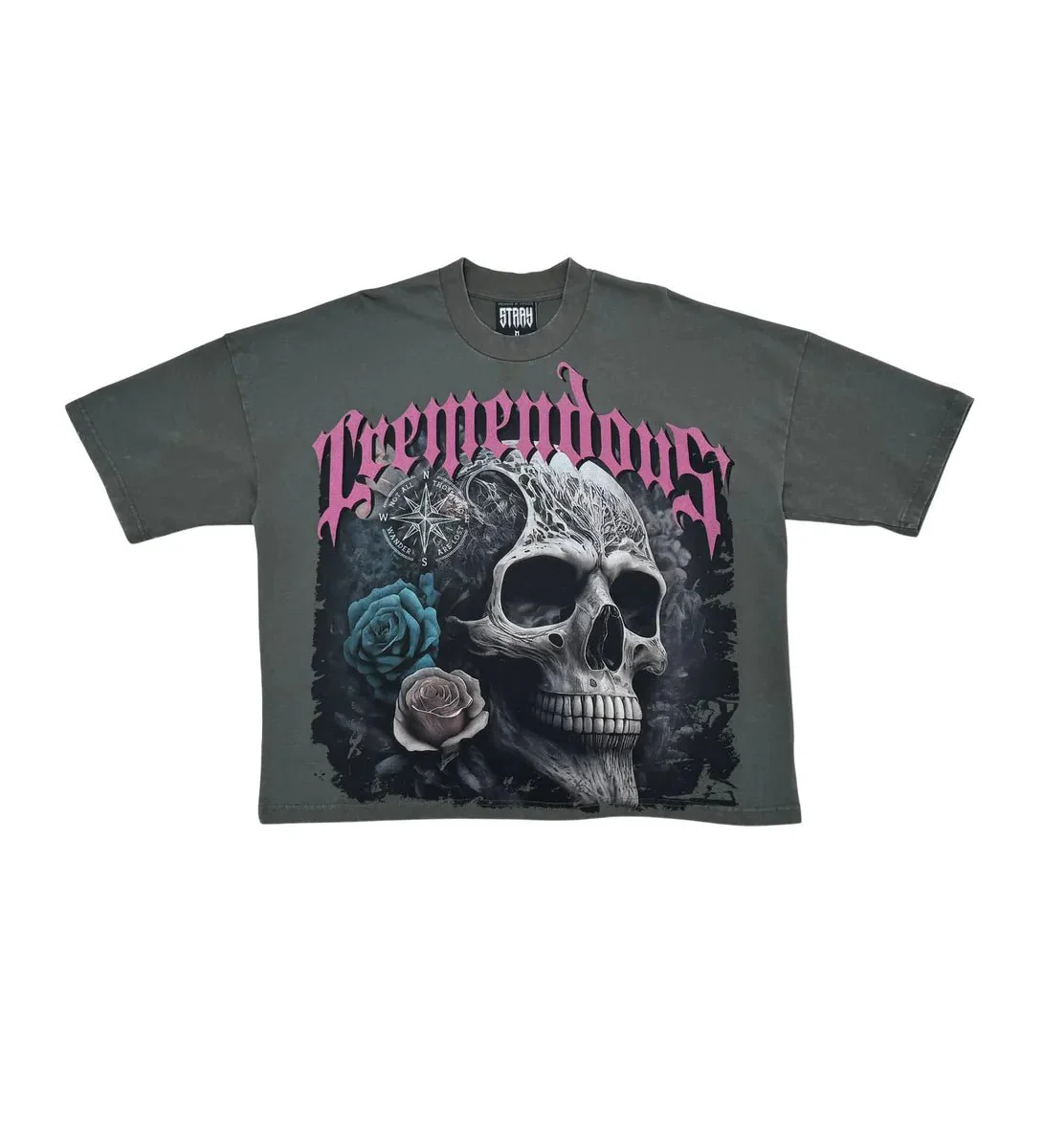 Men's Wide Crop Fit Drop Shoulders T-Shirt