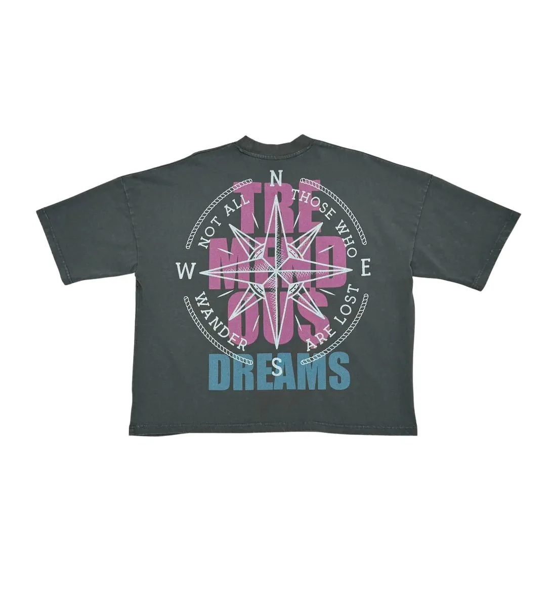 Men's Wide Crop Fit Drop Shoulders T-Shirt - Image 2