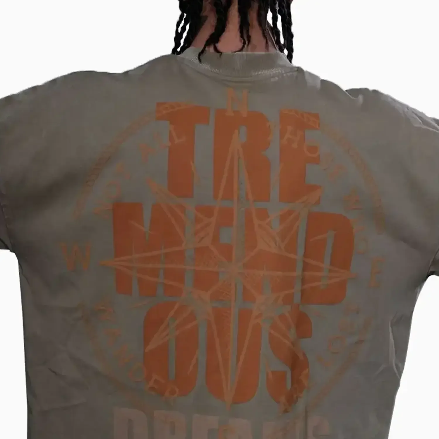 Men's Wide Crop Fit Drop Shoulders T-Shirt - Image 7
