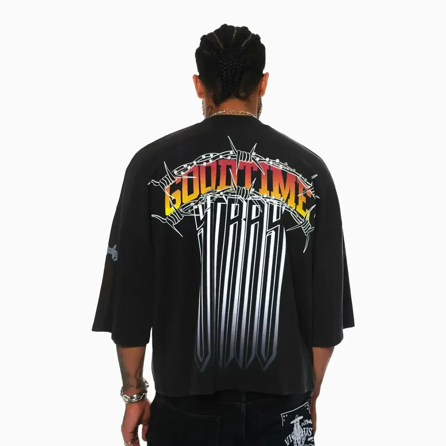 Men's Wide Crop Fit Short Sleeve T-Shirt - Image 2