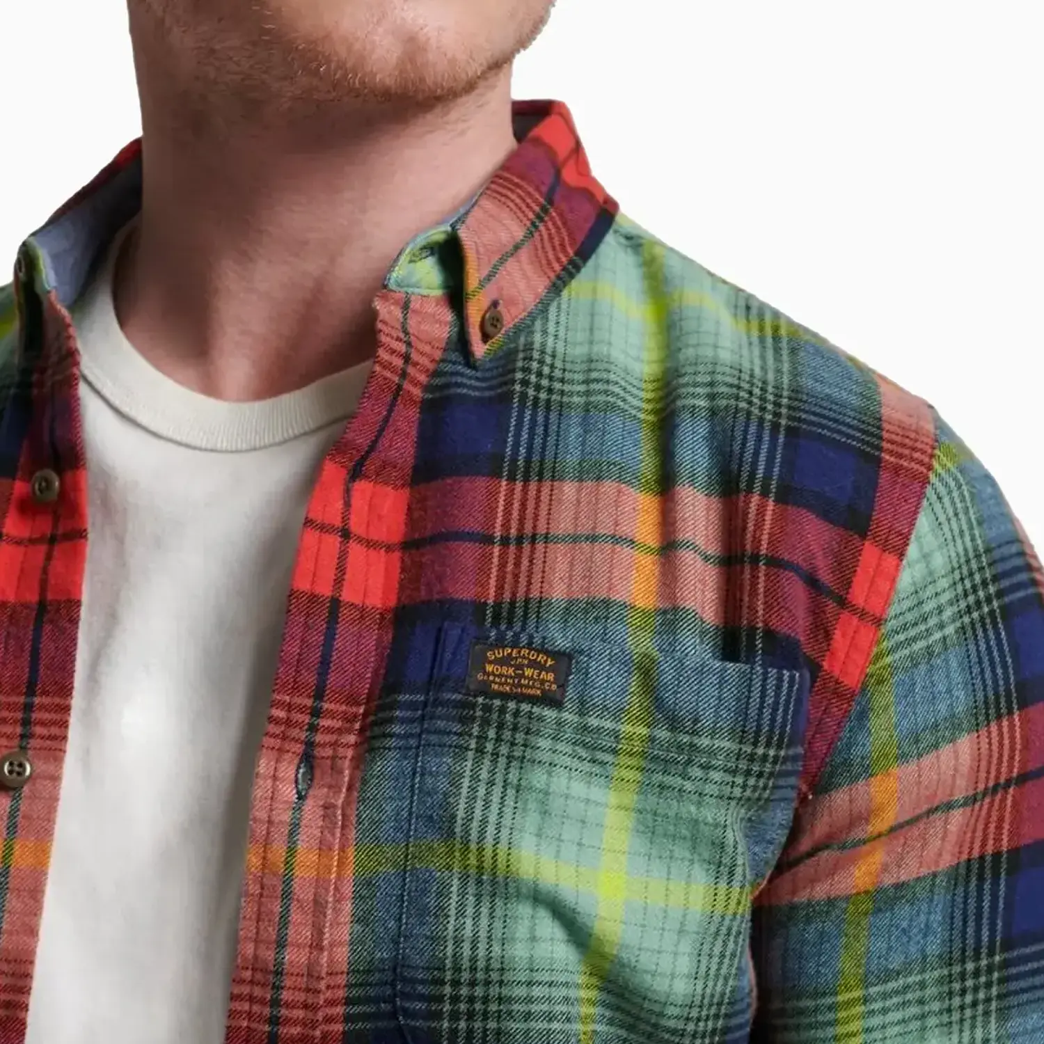 Men's Organic Cotton Vintage Lumberjack Shirt - Image 3