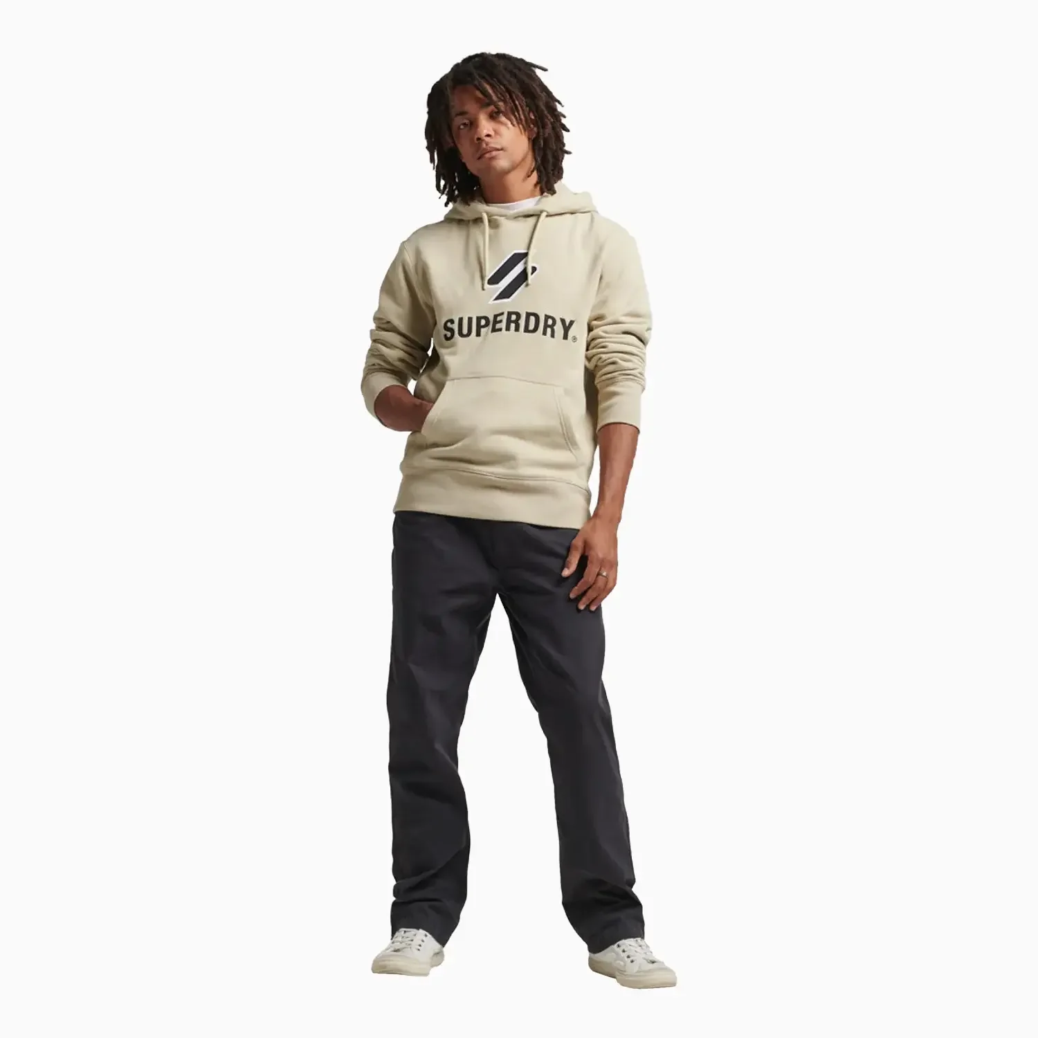 Men's Stacked Applique Logo Hoodie - Image 2