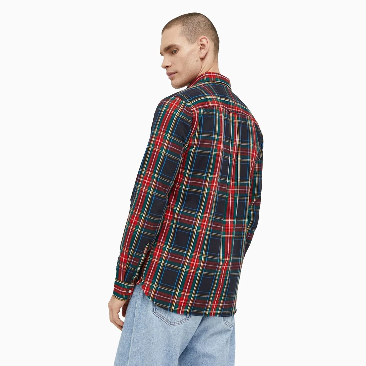 Men's Vintage Check Merchant Shirt - Image 2