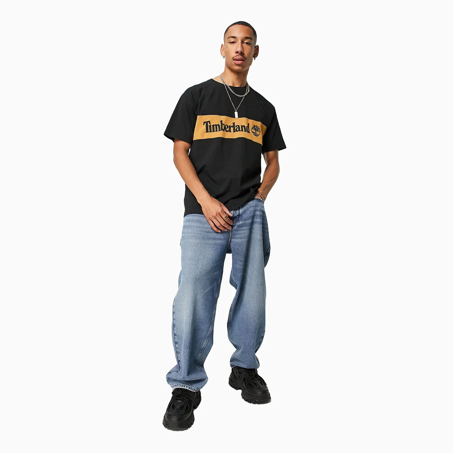 Men's Cut & Sew Short Sleeve T-Shirt - Image 2
