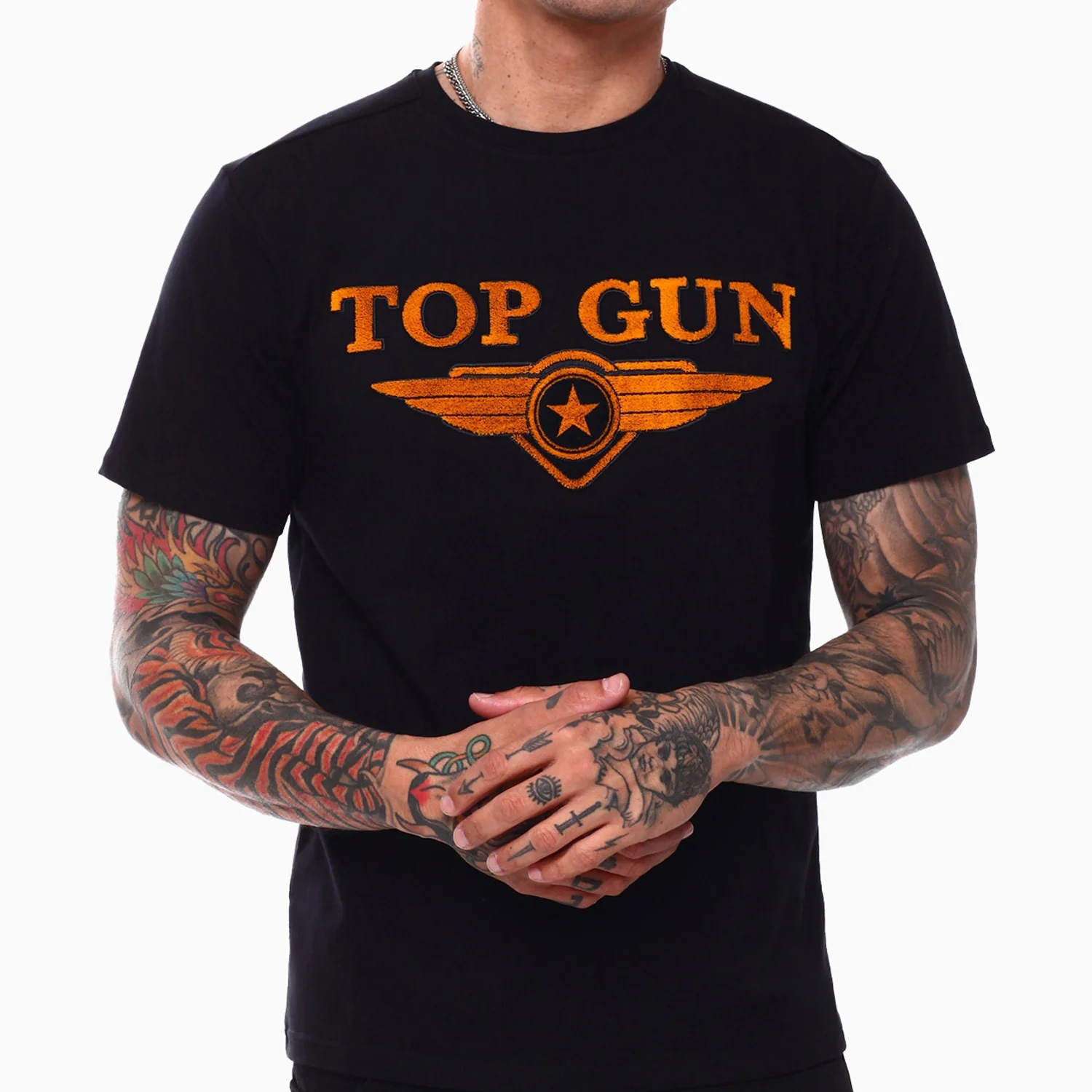 Men's Embroidered Logo T Shirt And Shorts Outfit - Image 2