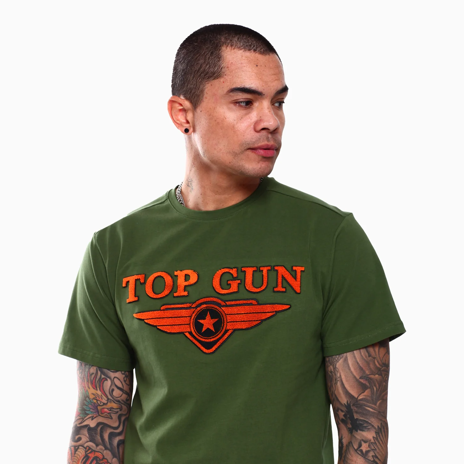 Men's Embroidered Logo T Shirt And Shorts Outfit - Image 2