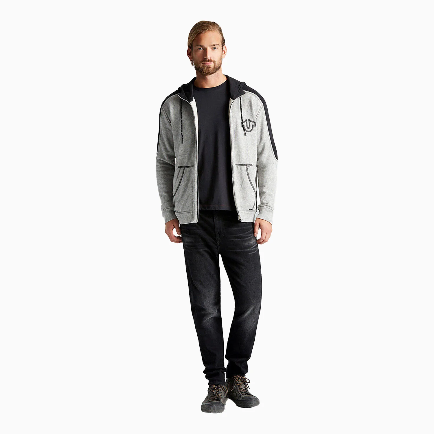 Men's Slim Fit Full Zip Hoodie - Image 3