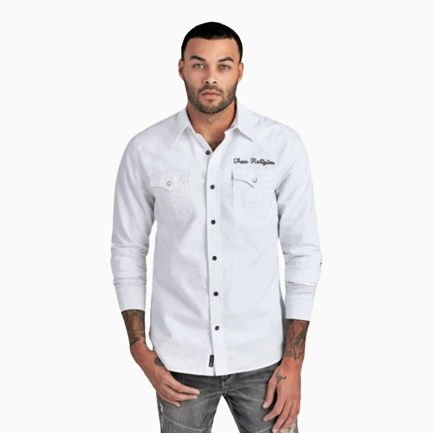Men's Triple Needle Western Shirt - Image 2