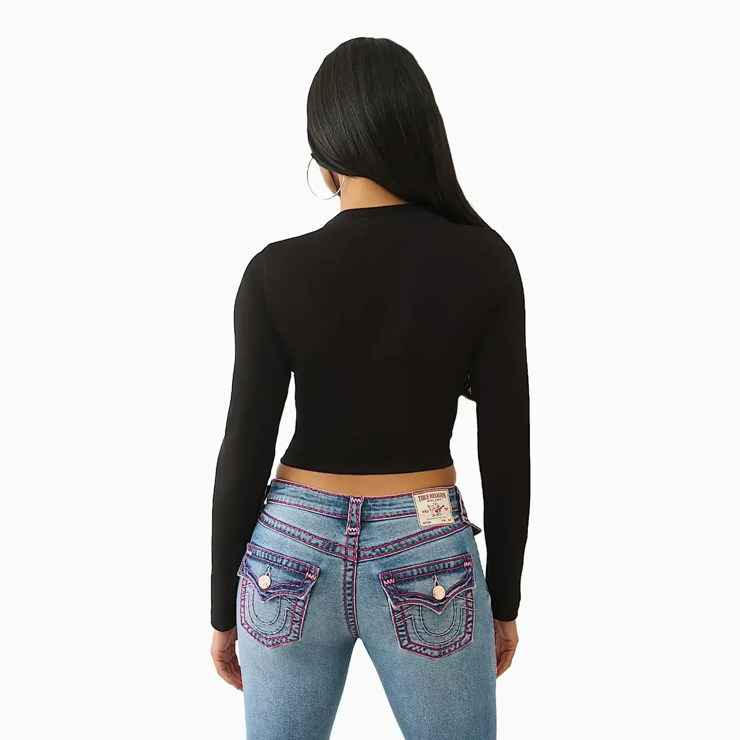 Women's Crystal Cupid Long Sleeve Baby T-Shirt - Image 2