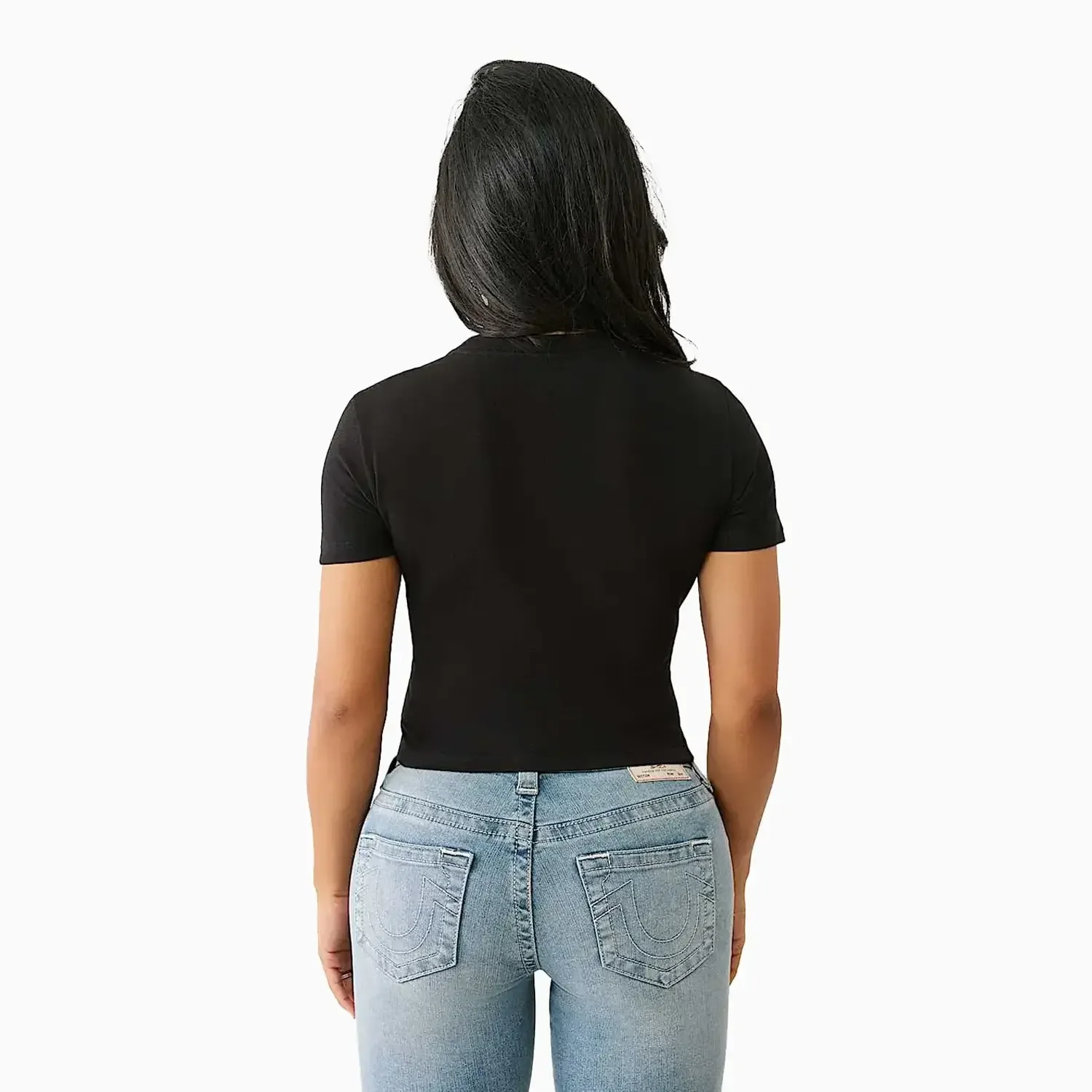Women's Crystal Leopard Baby T-Shirt - Image 4