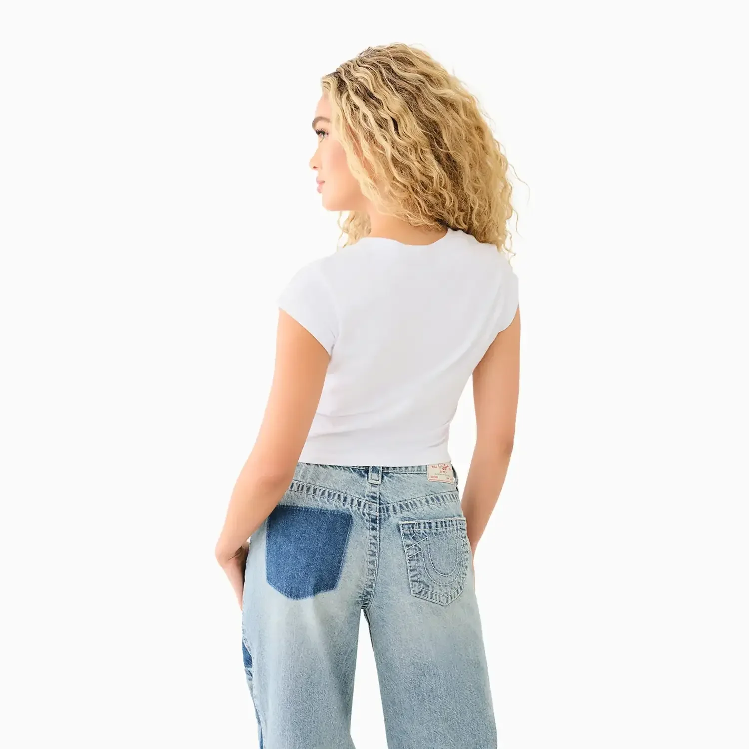 Women's Cuff Sleeve Baby T-Shirt - Image 2