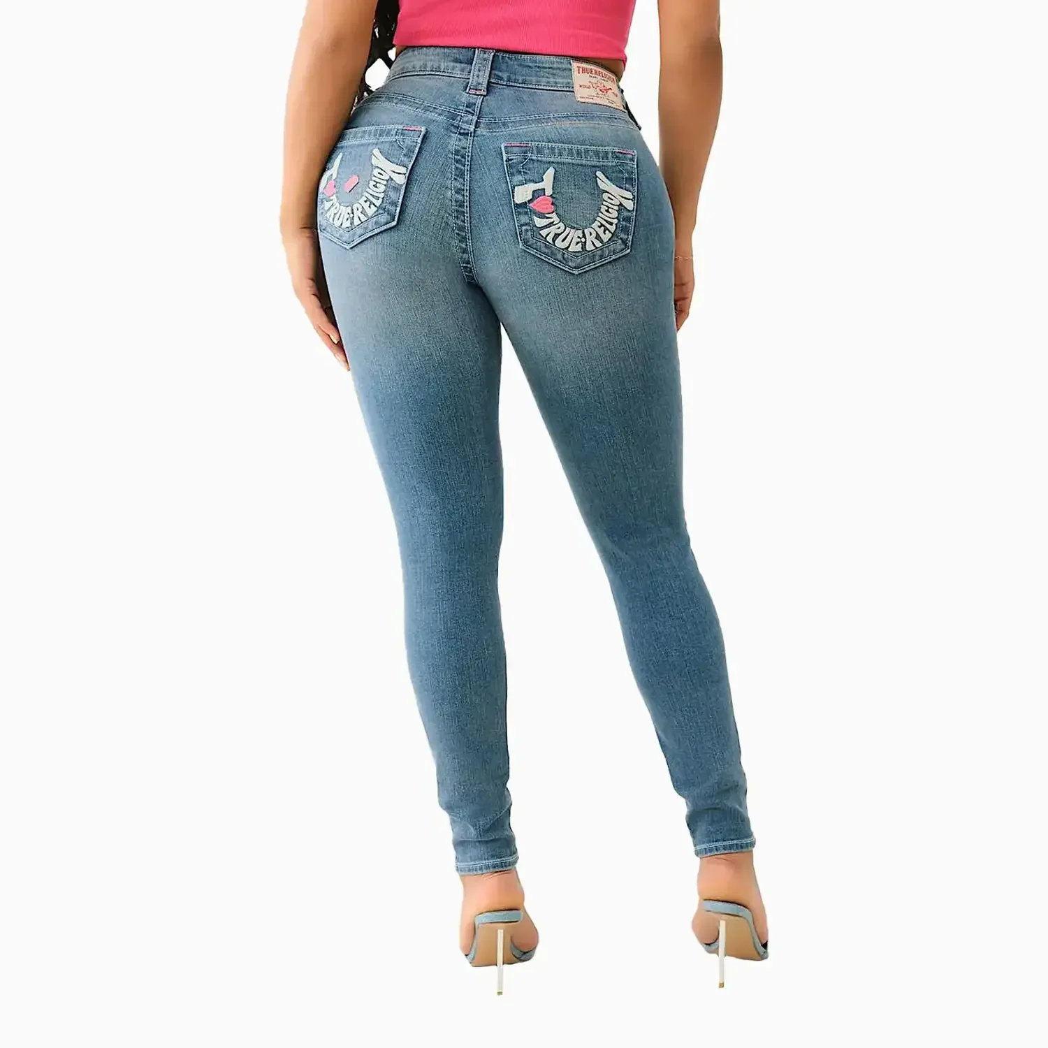 Women's Jennie ‘I Love True Religion’ Curvy Skinny Jean Pant - Image 4