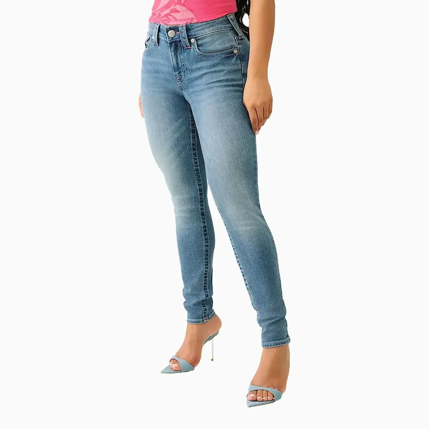 Women's Jennie ‘I Love True Religion’ Curvy Skinny Jean Pant - Image 5