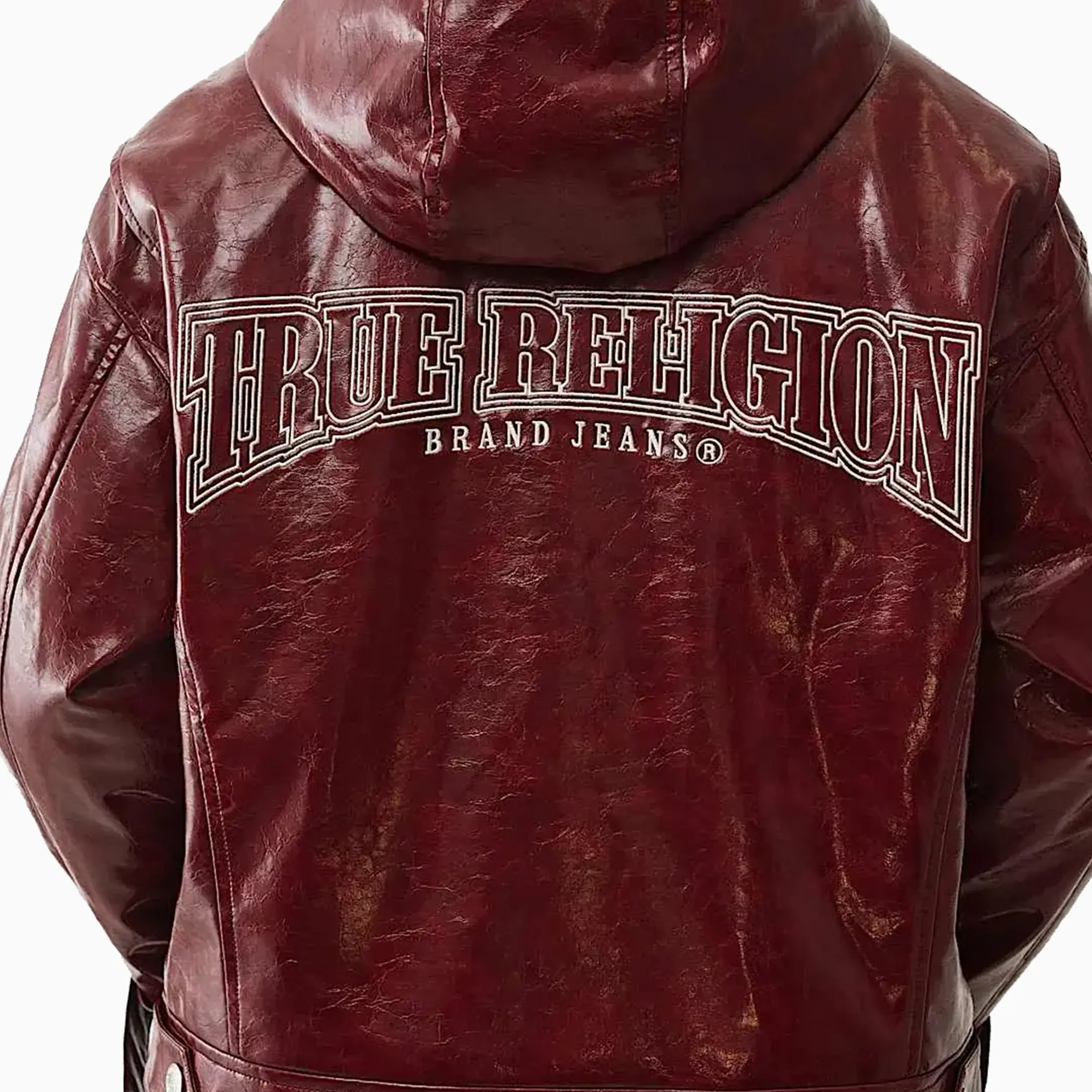 Women's Oversize Patent Leather Jacket - Image 7