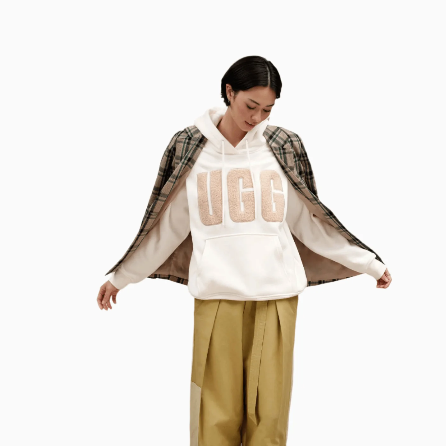 Women's Rey UGGfluff Logo Pull Over Hoodie - Image 2