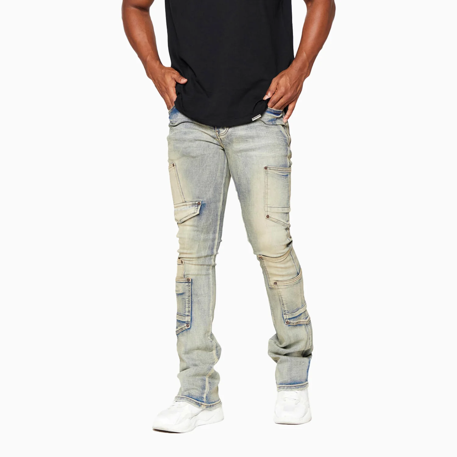 Men's Pocros Denim Super Stacked Jeans Pant - Image 3