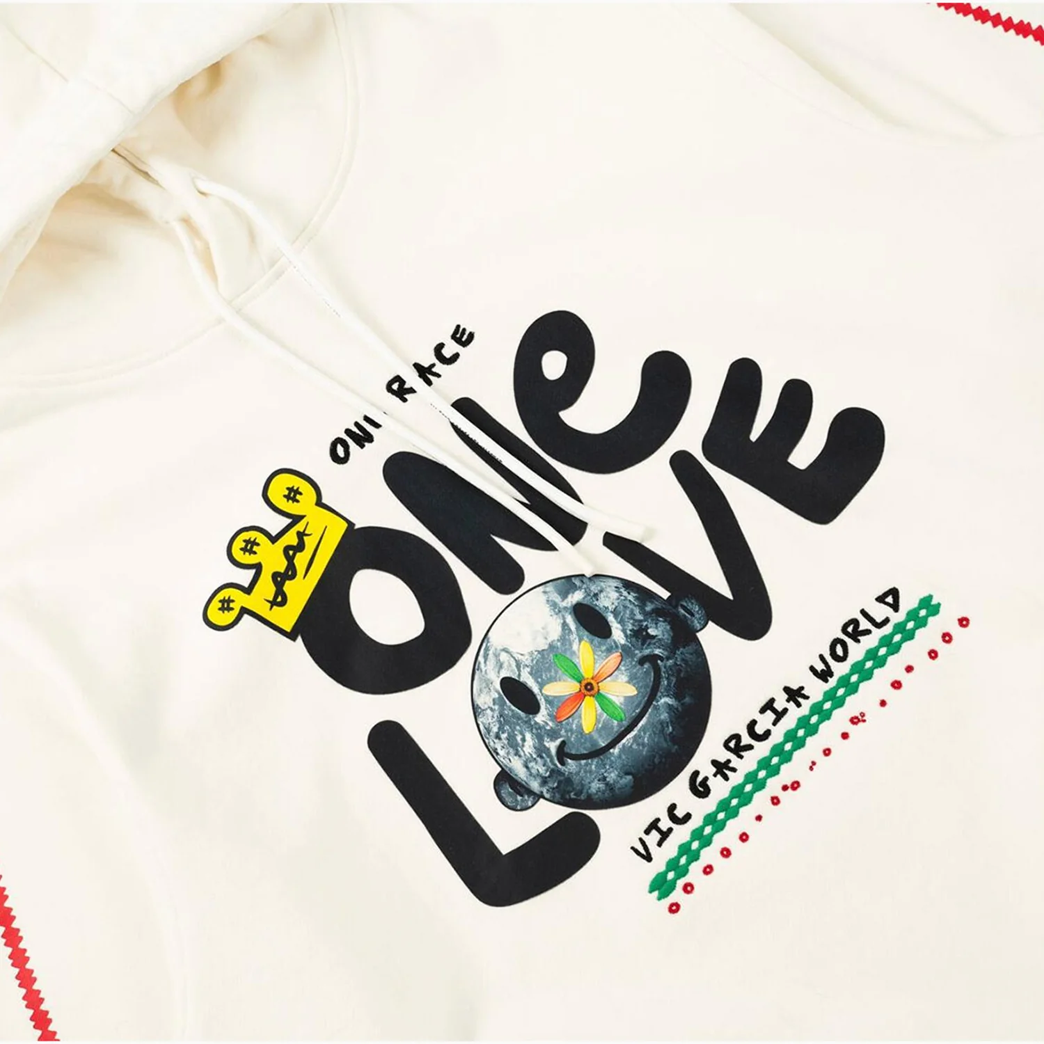 Men's One Love Pull Over Hoodie - Image 3