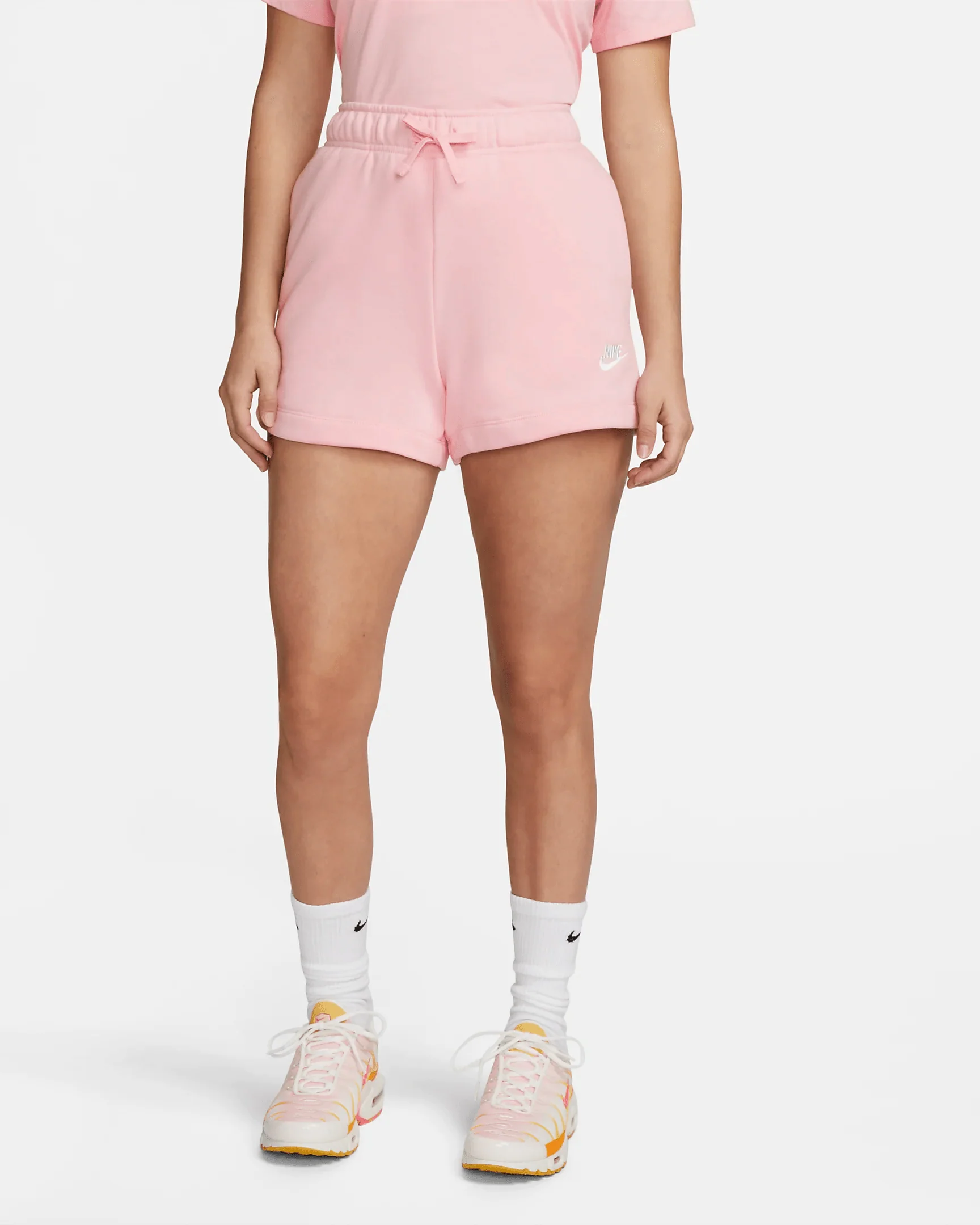 Women's Nike Sportswear Club Essentials T Shirt And Short Outfit - Image 3
